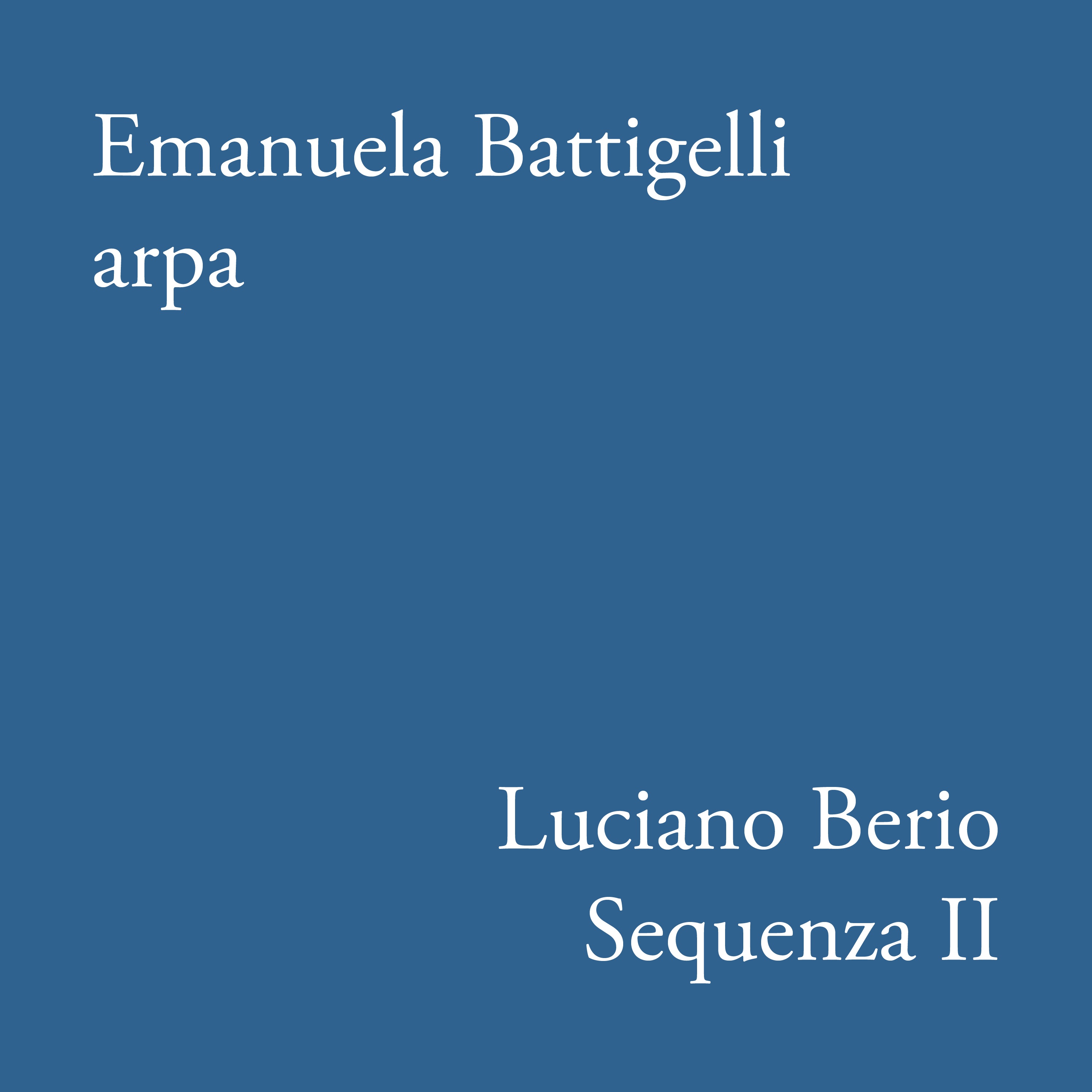 Sequenza II per arpa - Single album cover