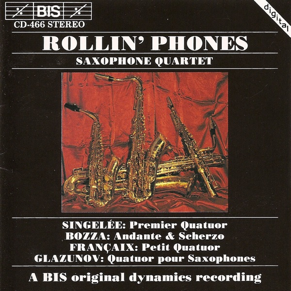 Glazunov / Singelee / Bozza / Francaix: Saxophone Quartets album cover