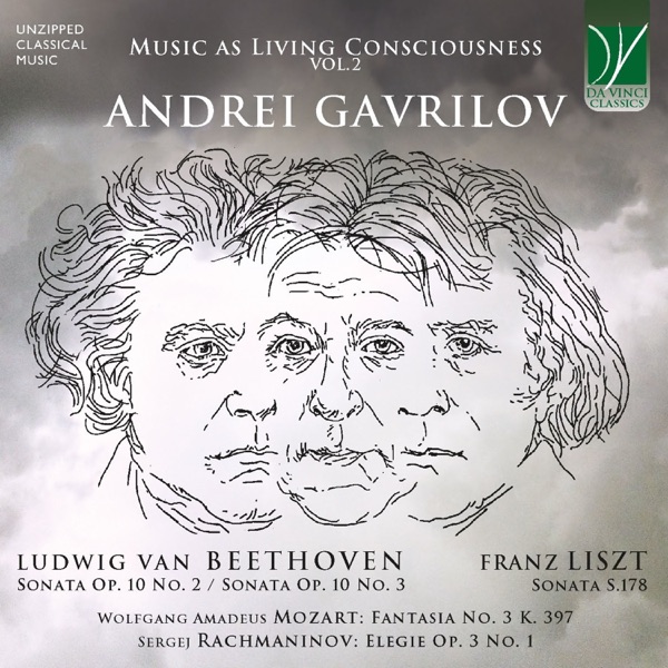 Music as Living Consciousness, Vol. 2 (Beethoven Op. 10 Nos. 2 & 3, Liszt S. 178, Mozart K. 397, Rac album cover