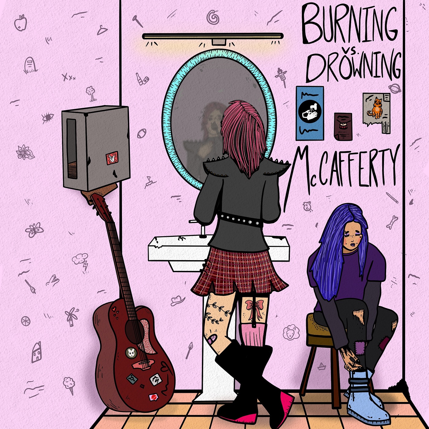 Burning vs Drowning - Single album cover