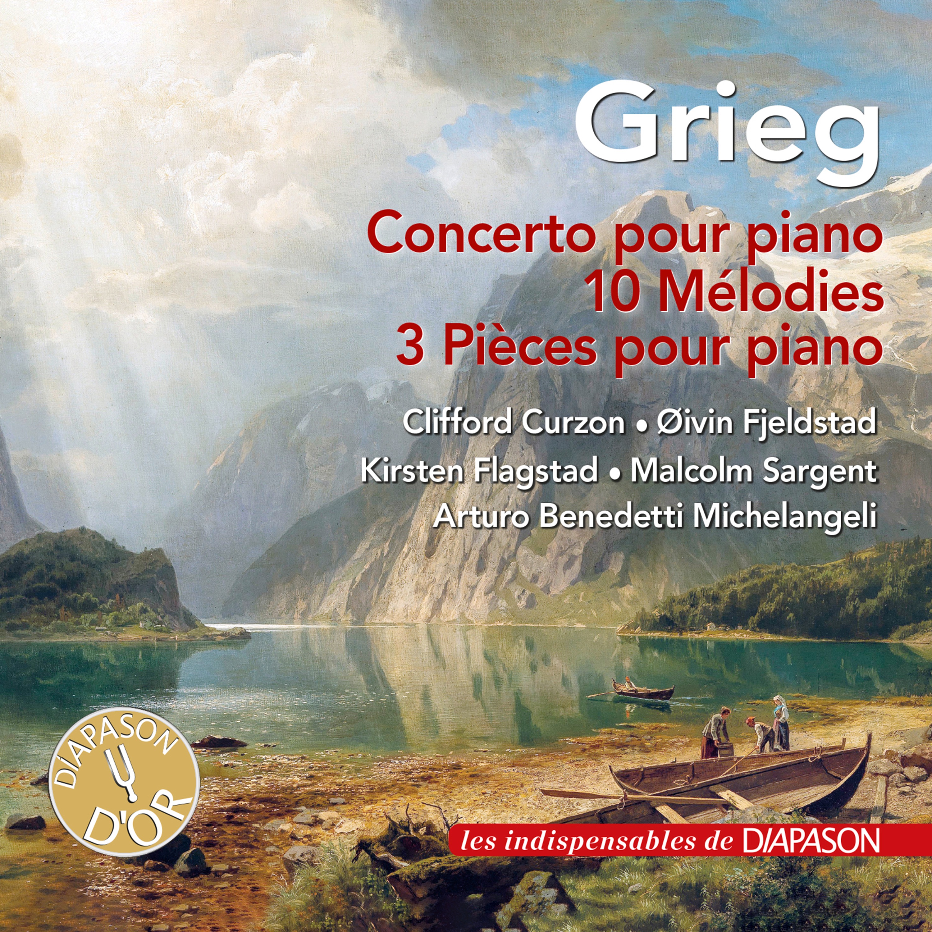 Grieg: Concerto pour piano, 10 Mélodies & 3 Pièces pour piano (Les indispensables de Diapason) album cover