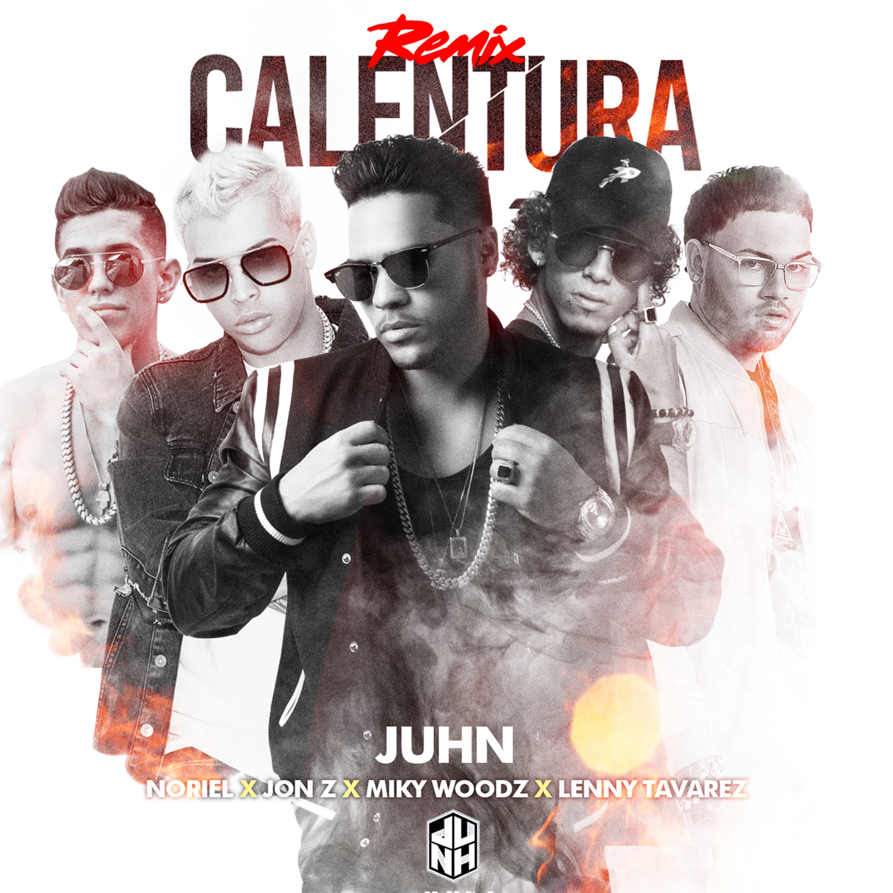 Calentura (Remix) [feat. Jon Z, Lenny Tavárez & Miky Woodz] - Single album cover