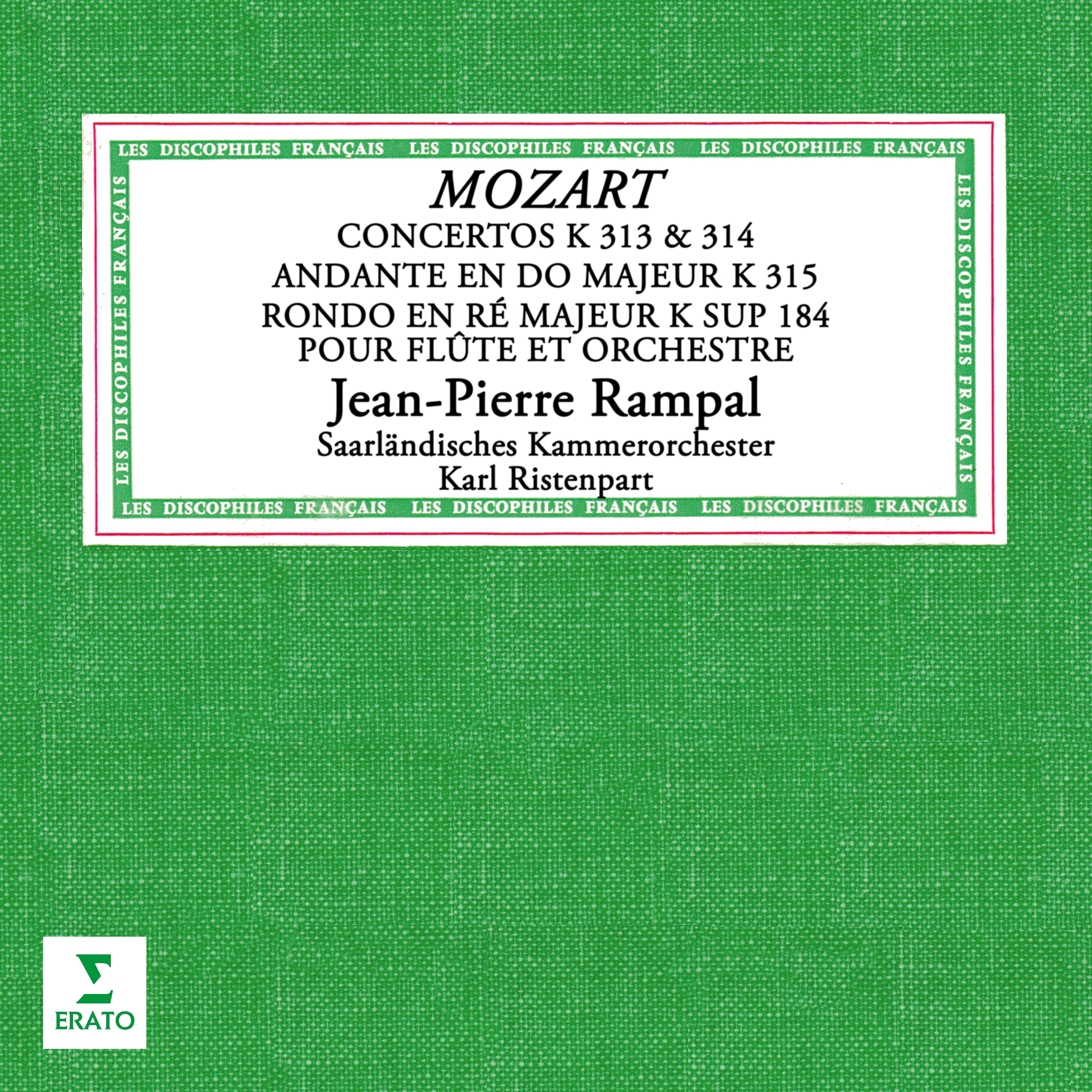 Mozart: Concertos, Andante et Rondo pour flûte et orchestre album cover