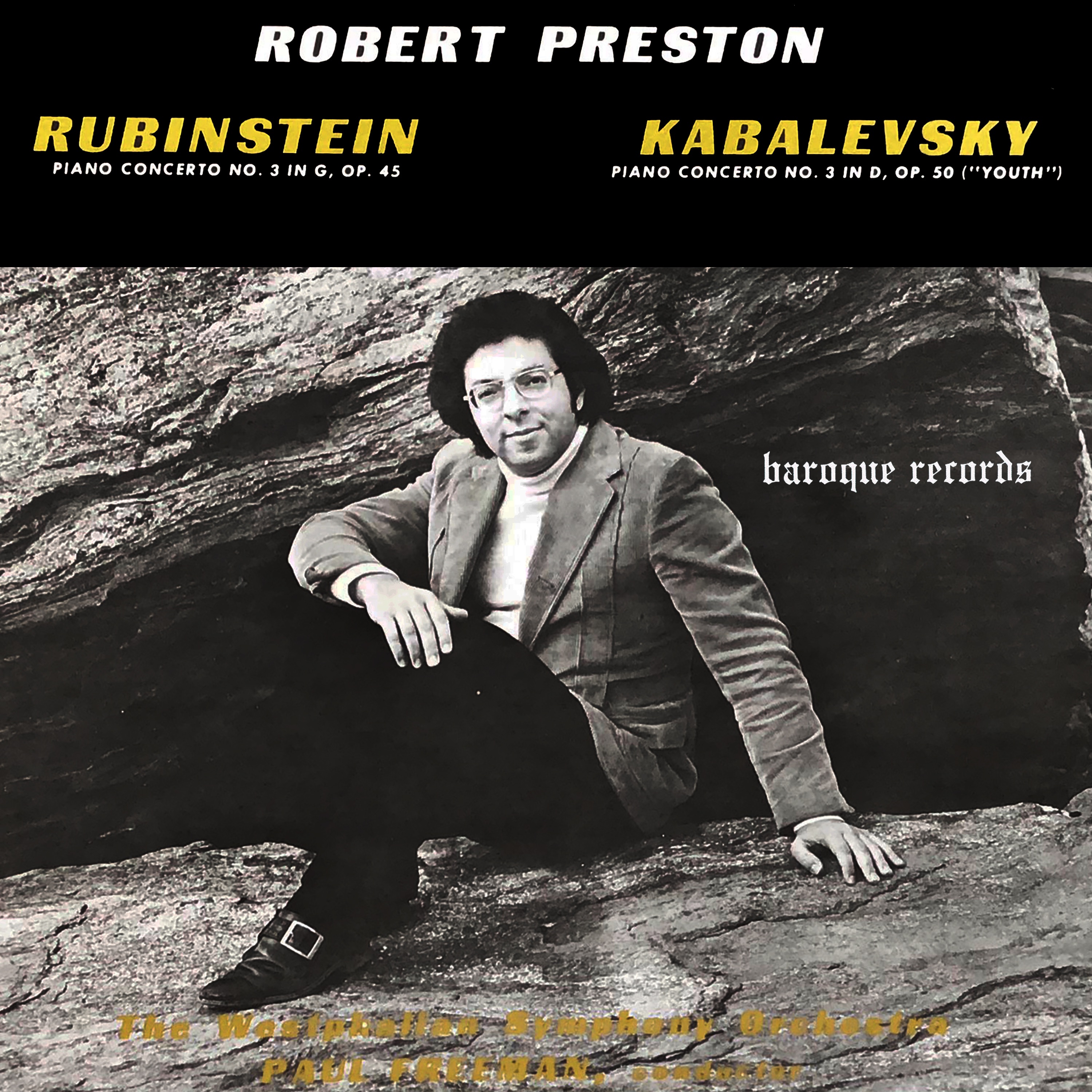 Rubinstein: Piano Concerto No. 3 In G Major, Op. 45 - Kabalevsky: Piano Concerto No. 3 In D Major, O album cover