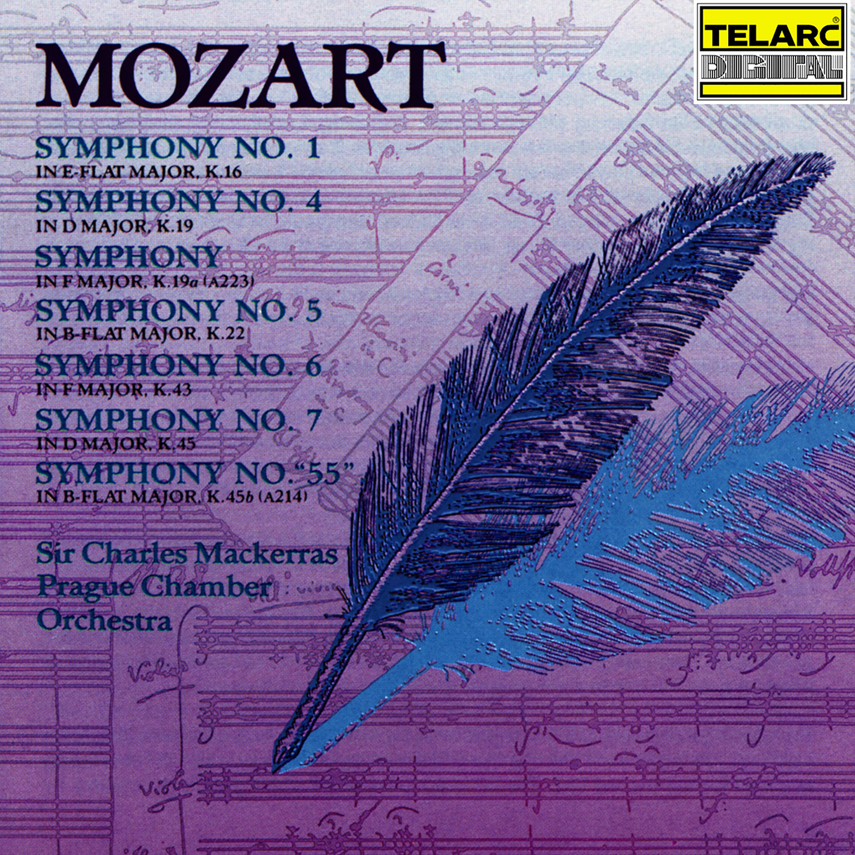 Mozart: Symphonies Nos. 1, 4, K. 19a, 5-7 & 55 album cover