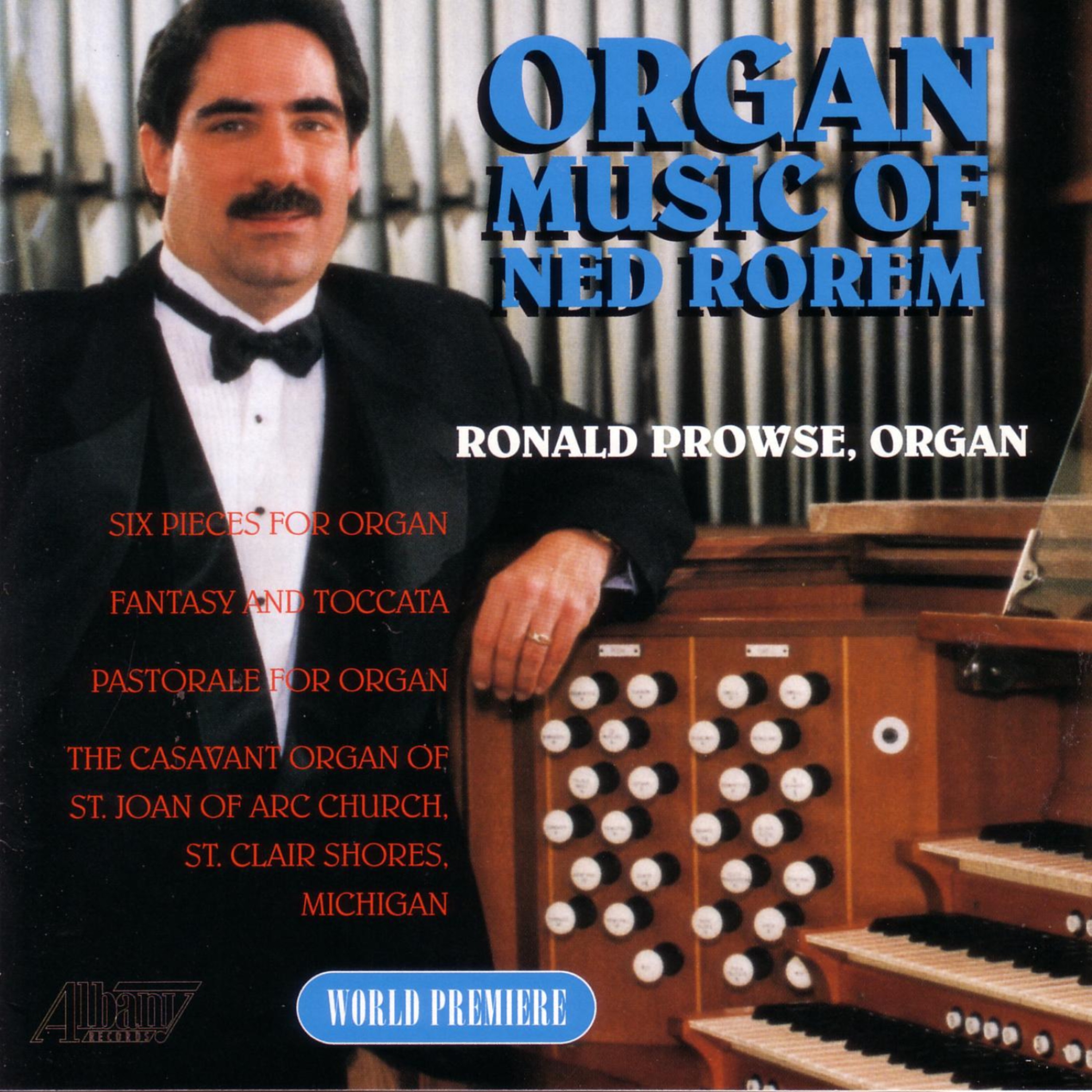 Organ Music of Ned Rorem album cover