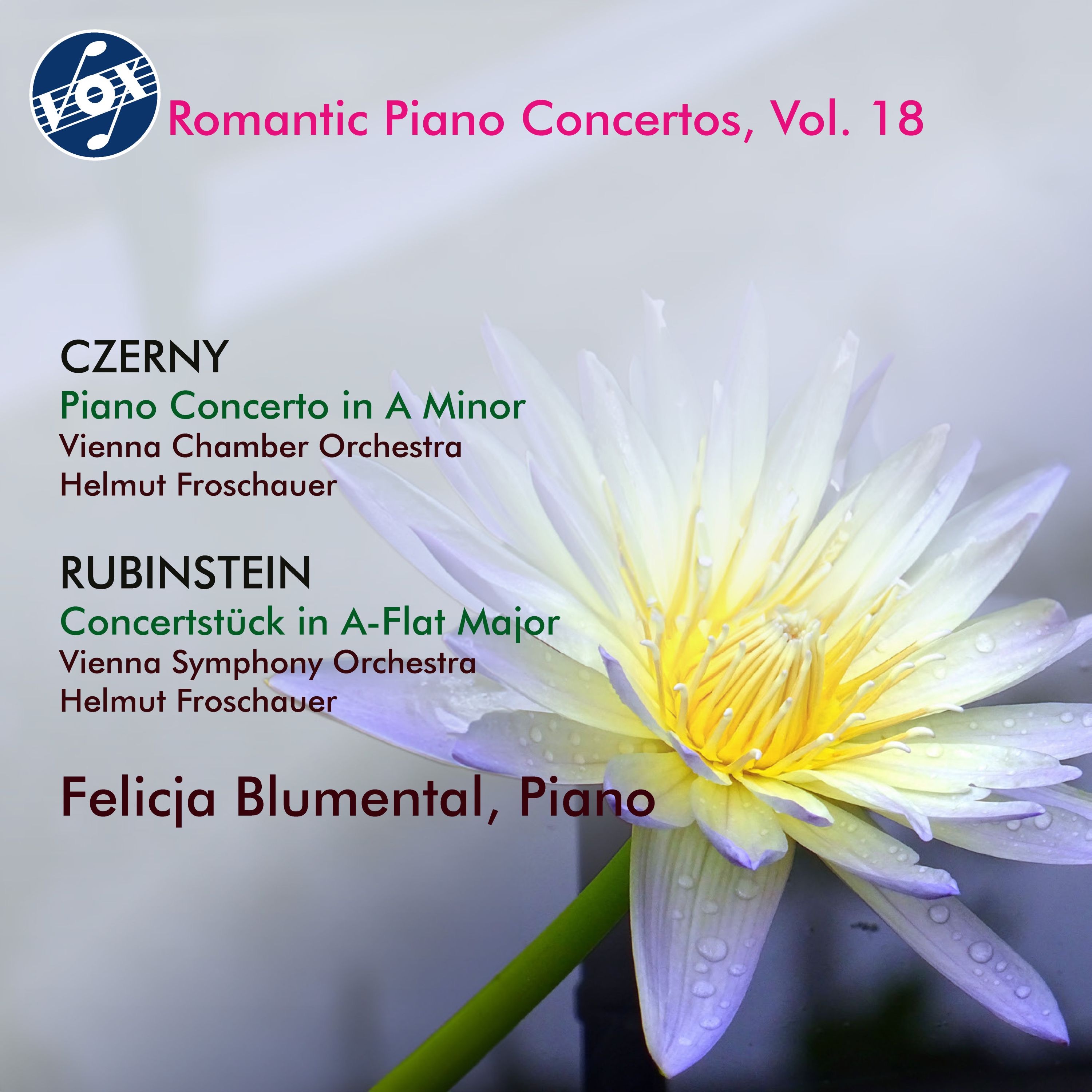 Czerny: Piano Concerto in A Minor - Rubinstein: Concertstück album cover