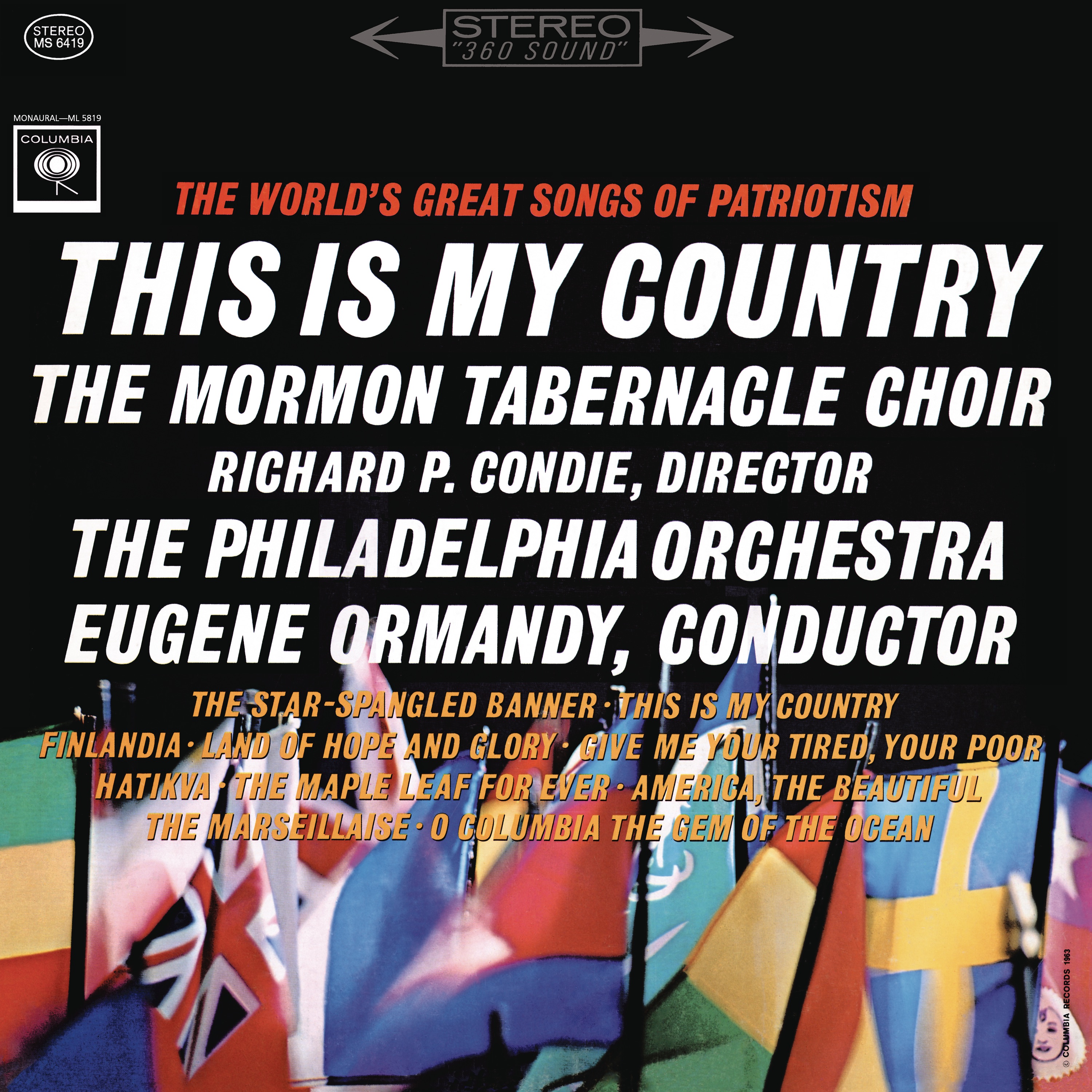 This Is My Country - The World's Great Songs of Patriotism and Brotherhood (2023 Remastered Version) album cover