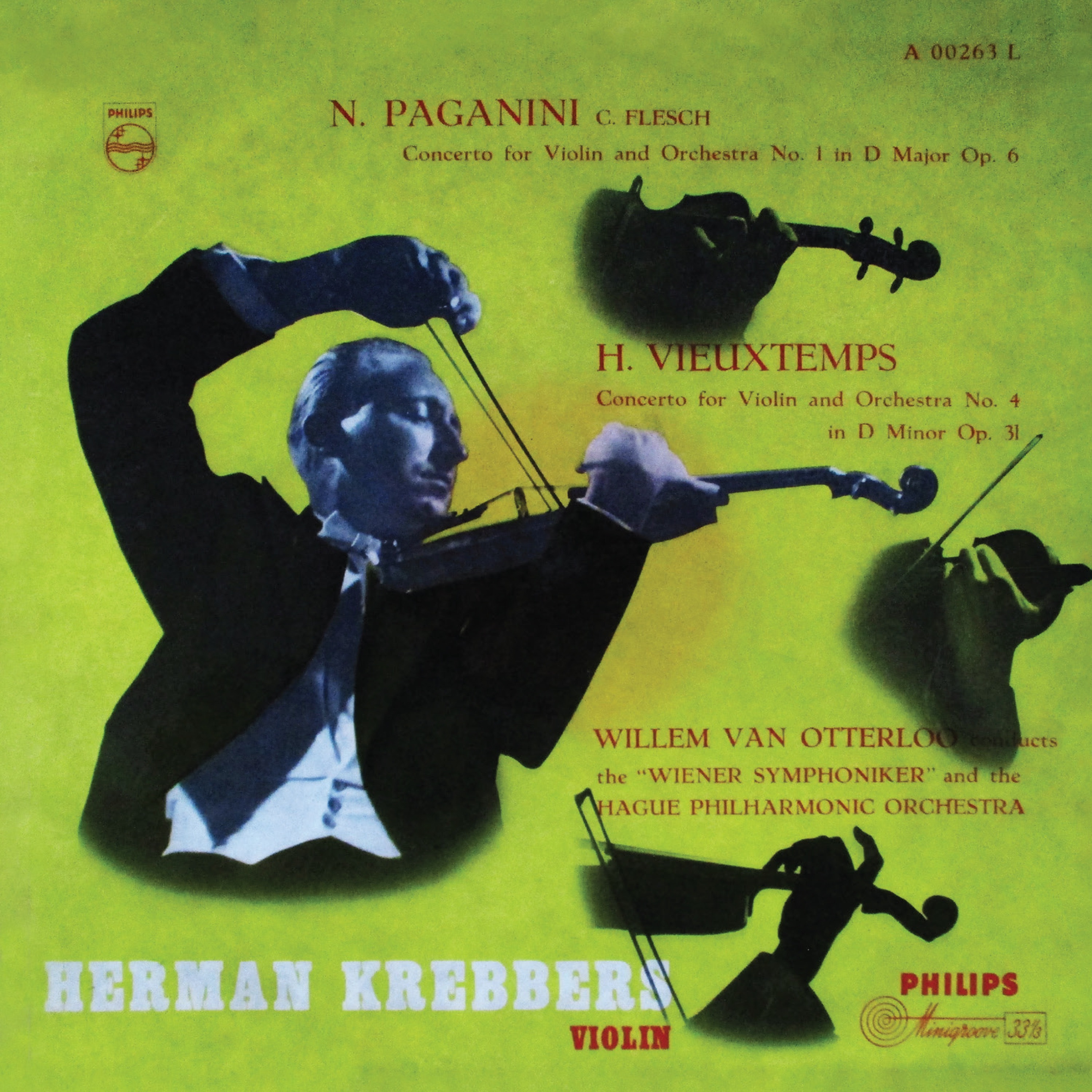 Paganini: Violin Concerto No. 1; Vieuxtemps: Violin Concerto No. 4 (Herman Krebbers Edition, Vol. 1) album cover
