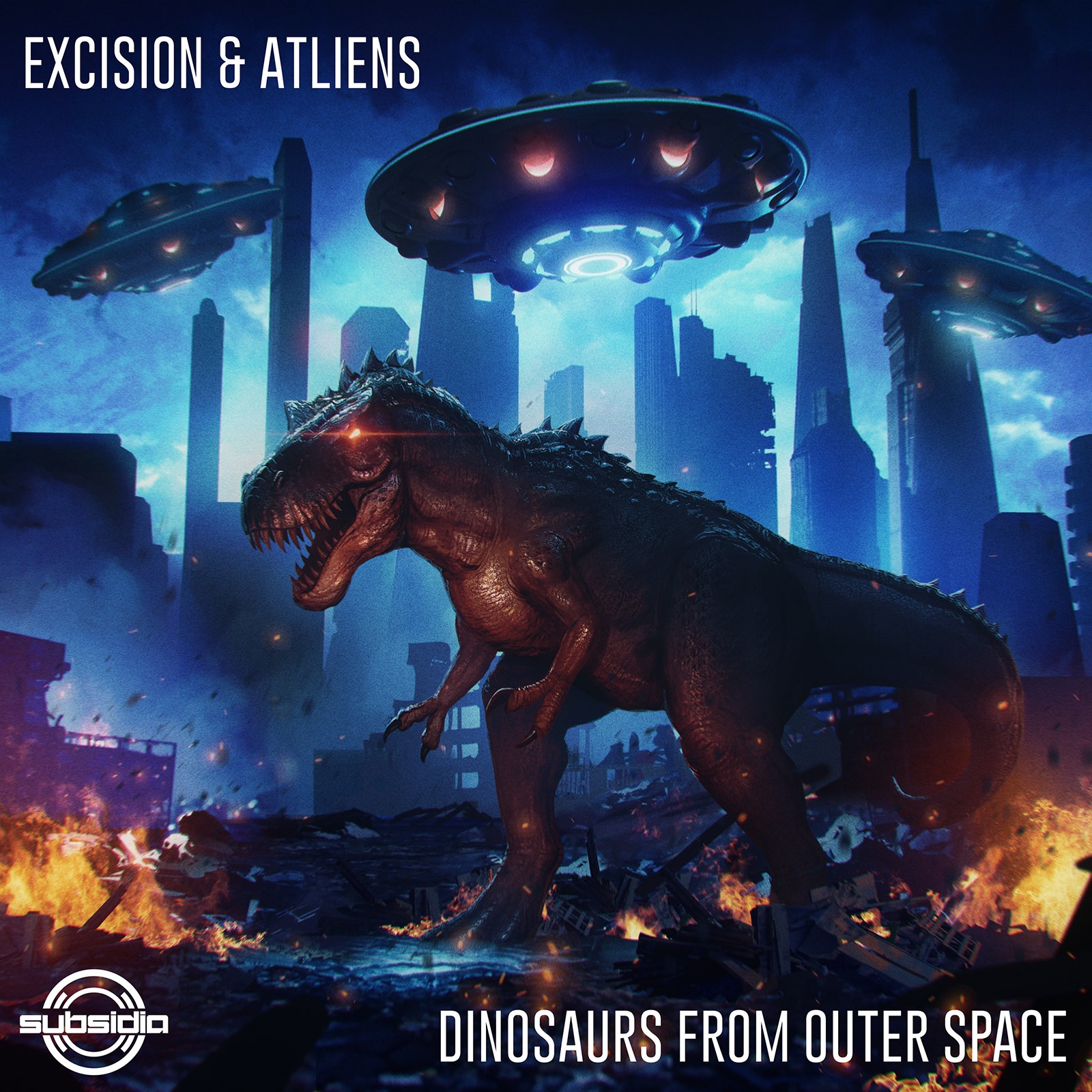 Dinosaurs from Outer Space - Single album cover