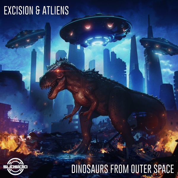 Dinosaurs from Outer Space - Single album cover