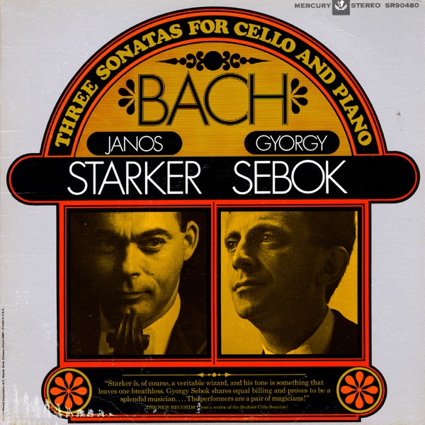 Bach: Three Sonatas for Cello and Piano (The Mercury Masters, Vol. 9) album cover
