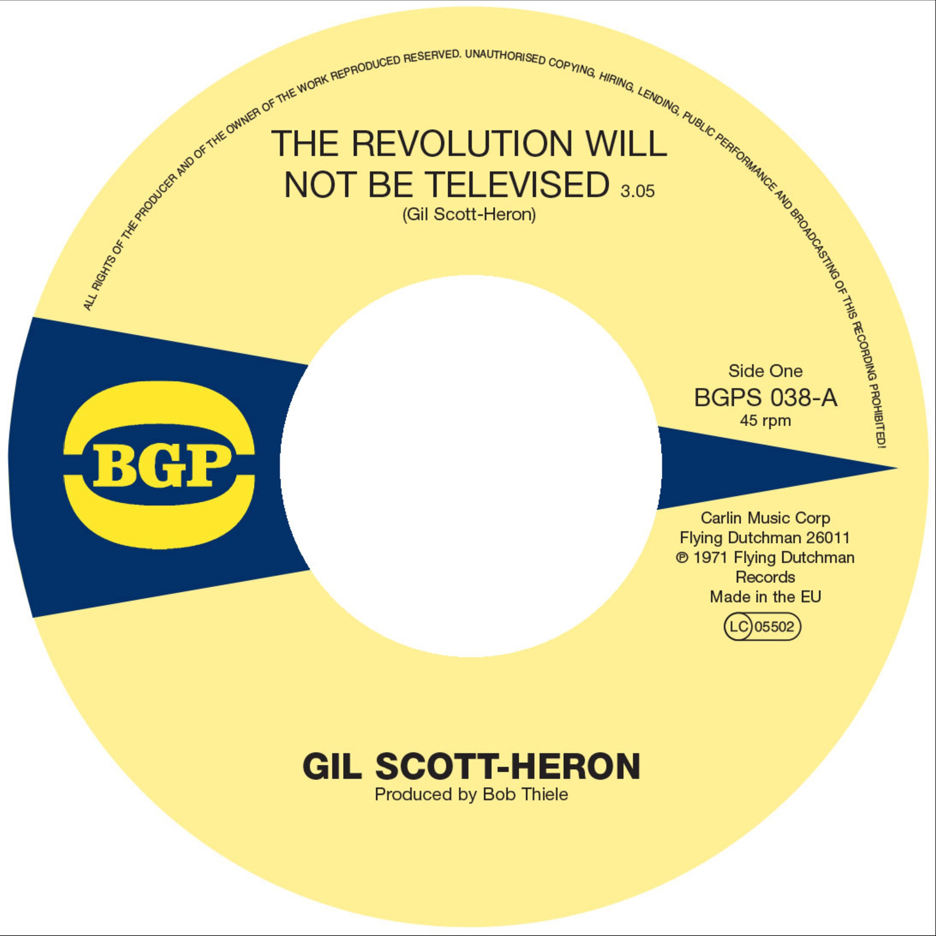 The Revolution Will Not Be Televised / Home Is Where the Hatred Is - Single album cover
