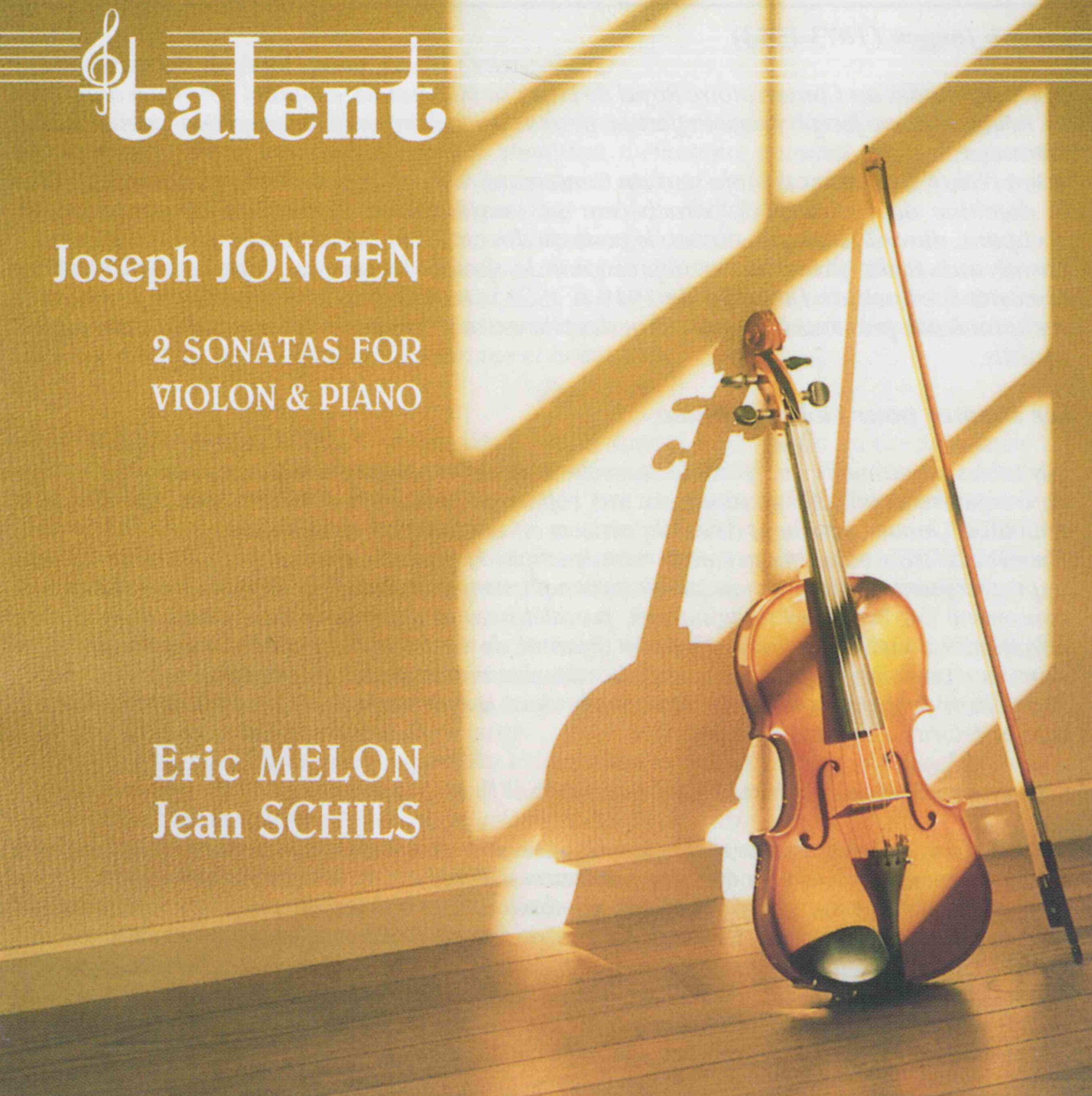 Jongen: 2 Sonatas for Violin and Piano album cover