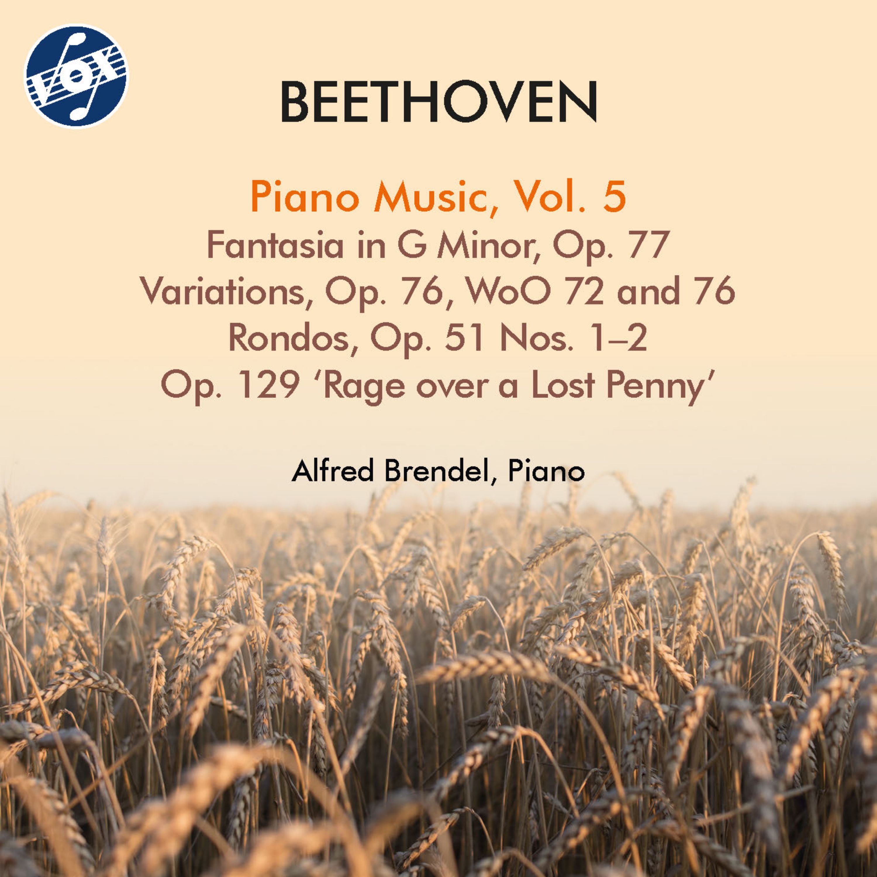 Beethoven: Piano Music, Vol. 5 album cover