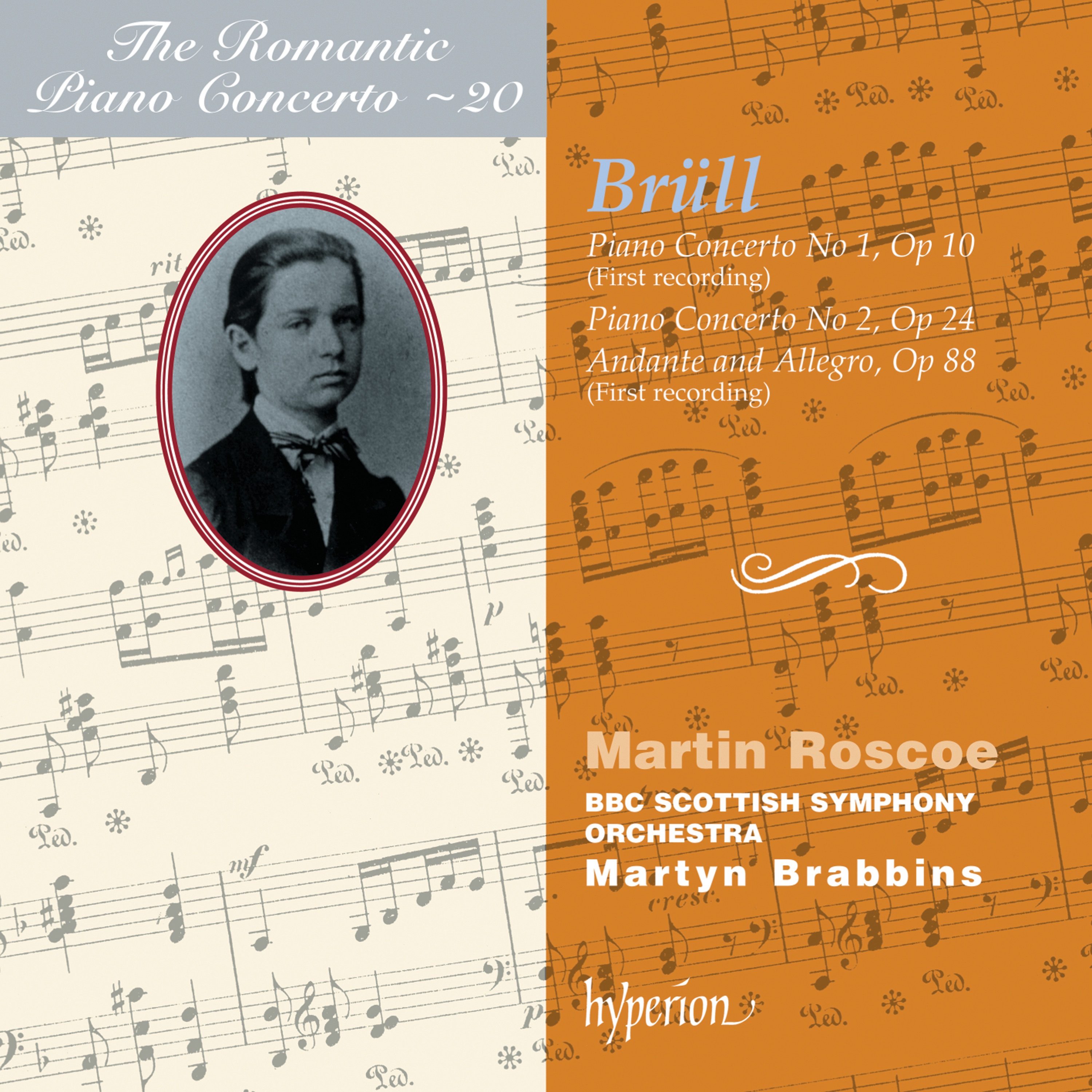 Brüll: Piano Concertos Nos. 1 & 2 (Hyperion Romantic Piano Concerto, Vol. 20) album cover