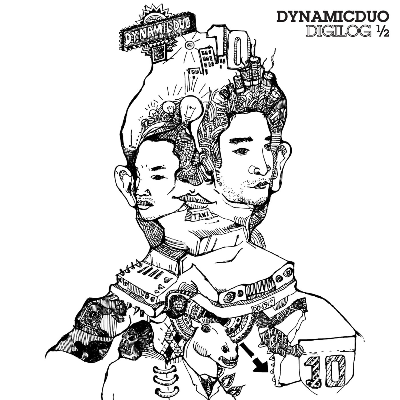 Dynamicduo 6th Digilog 1/2 album cover