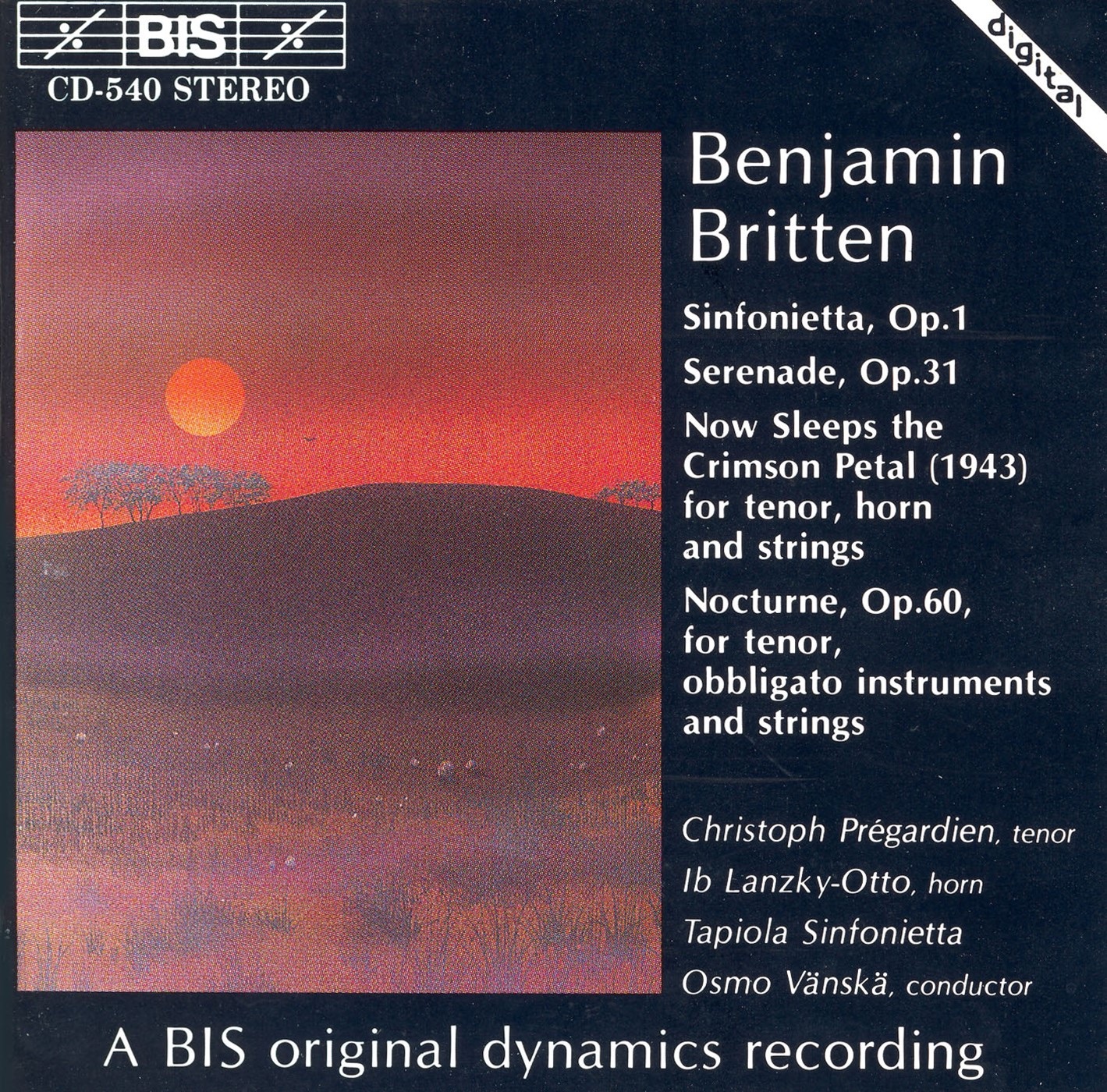 Britten: Sinfonietta / Serenade / Now Sleeps the Crimson Petal / Nocturne album cover