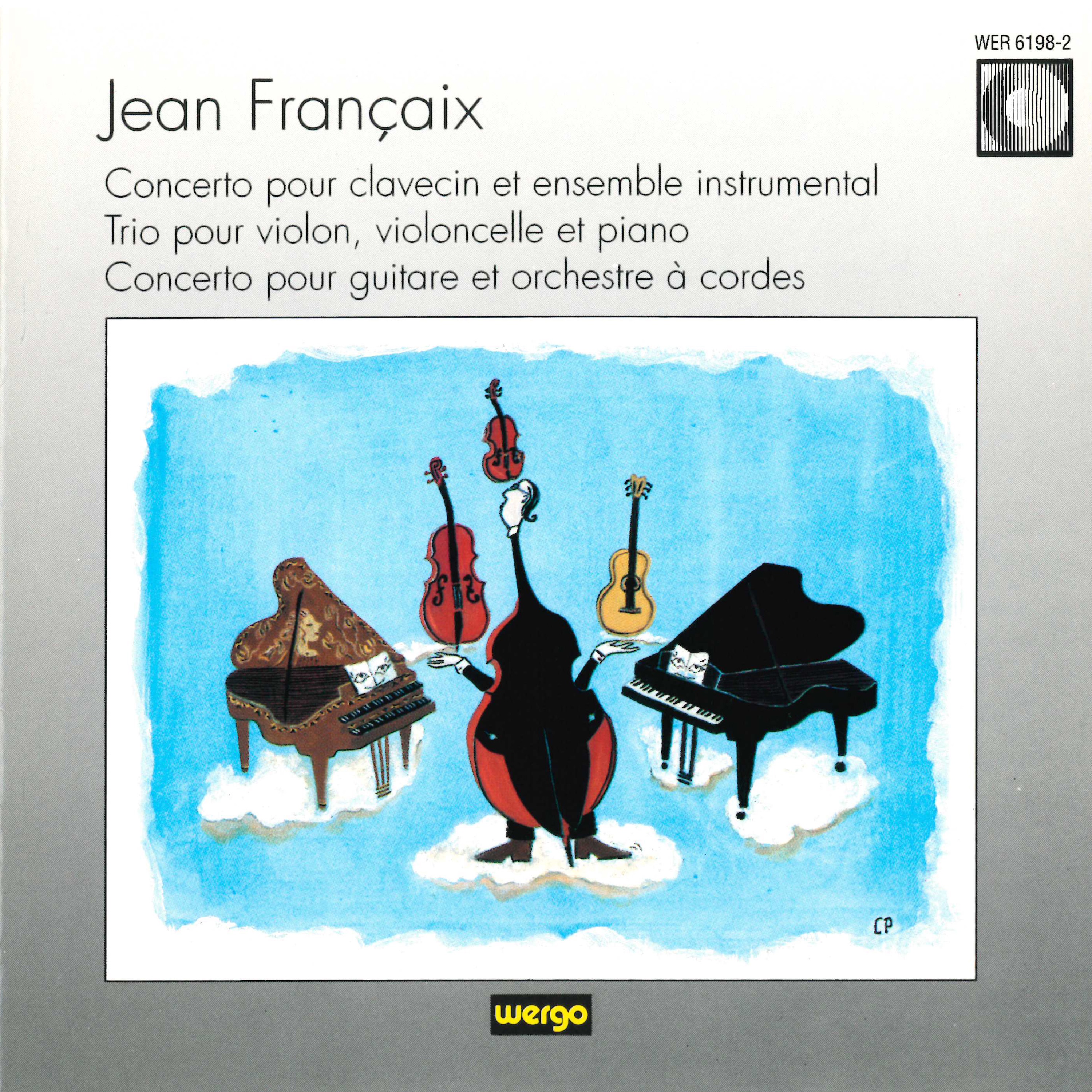 Jean Francaix: Concerto pour clavecin et ensemble instrumental / Trio pour violon, violoncelle et pi album cover