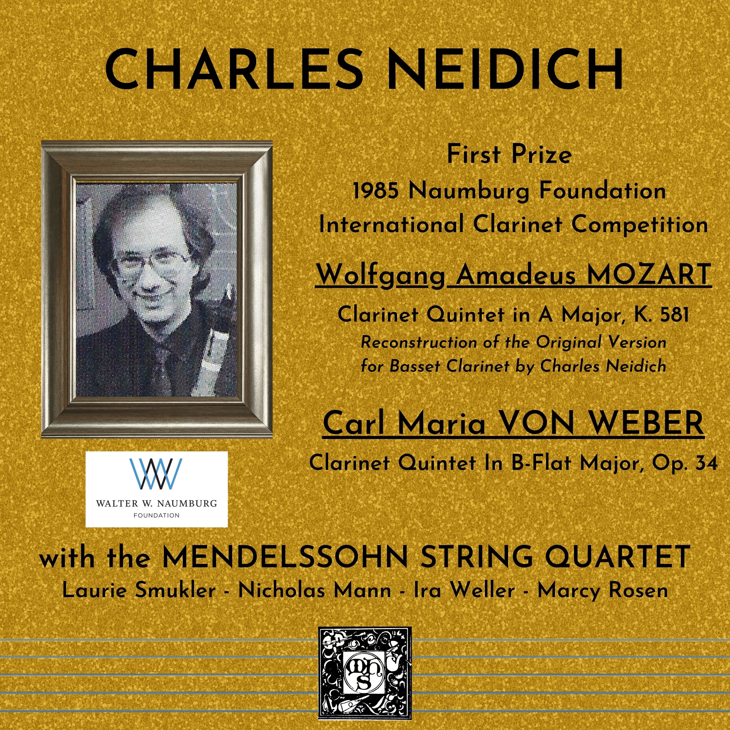 The Naumberg Recordings, 1980-2001: The Instrumentalists, Vol. 4 - Charles Neidich album cover