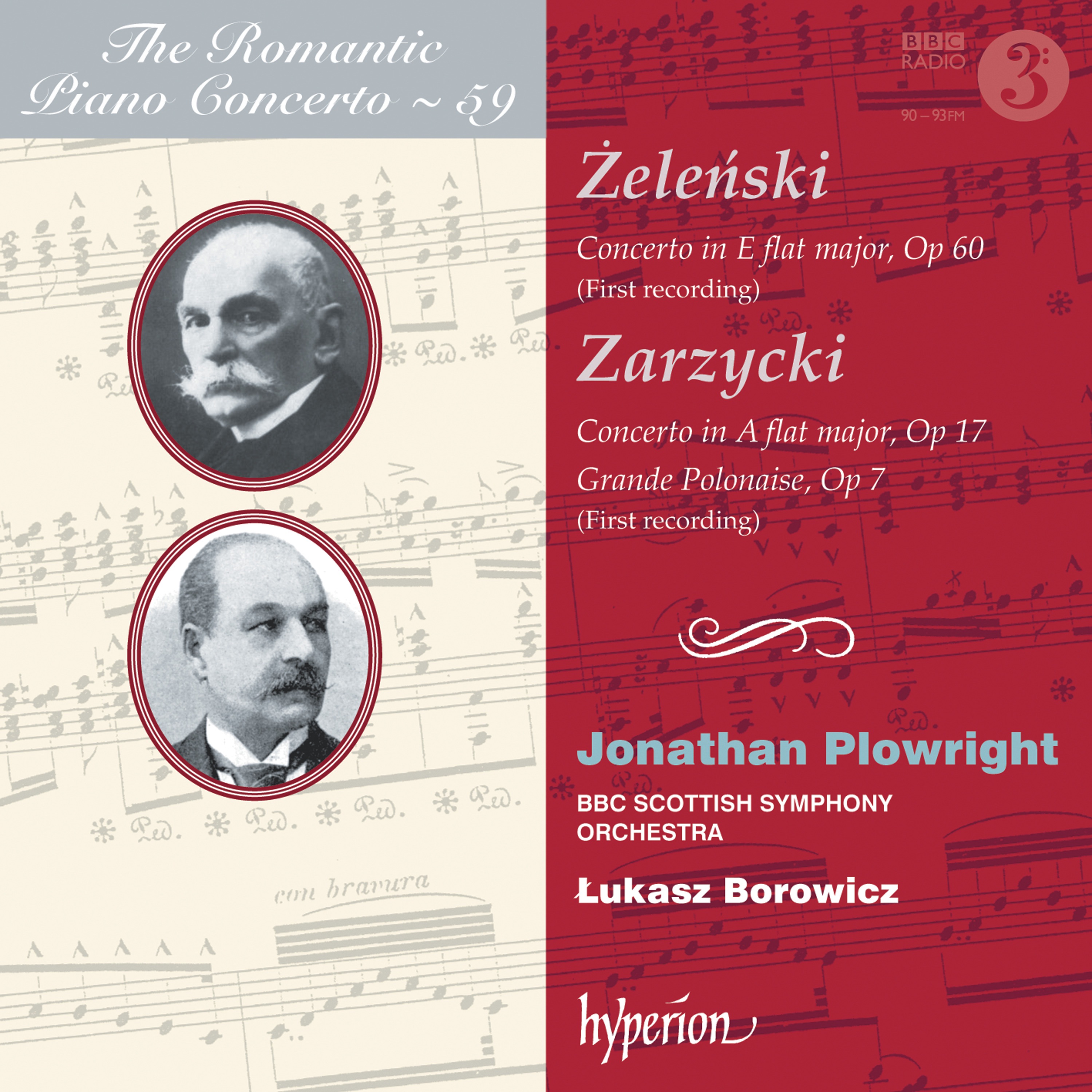 Zarzycki & Żeleński: Piano Concertos (Hyperion Romantic Piano Concerto 59) album cover