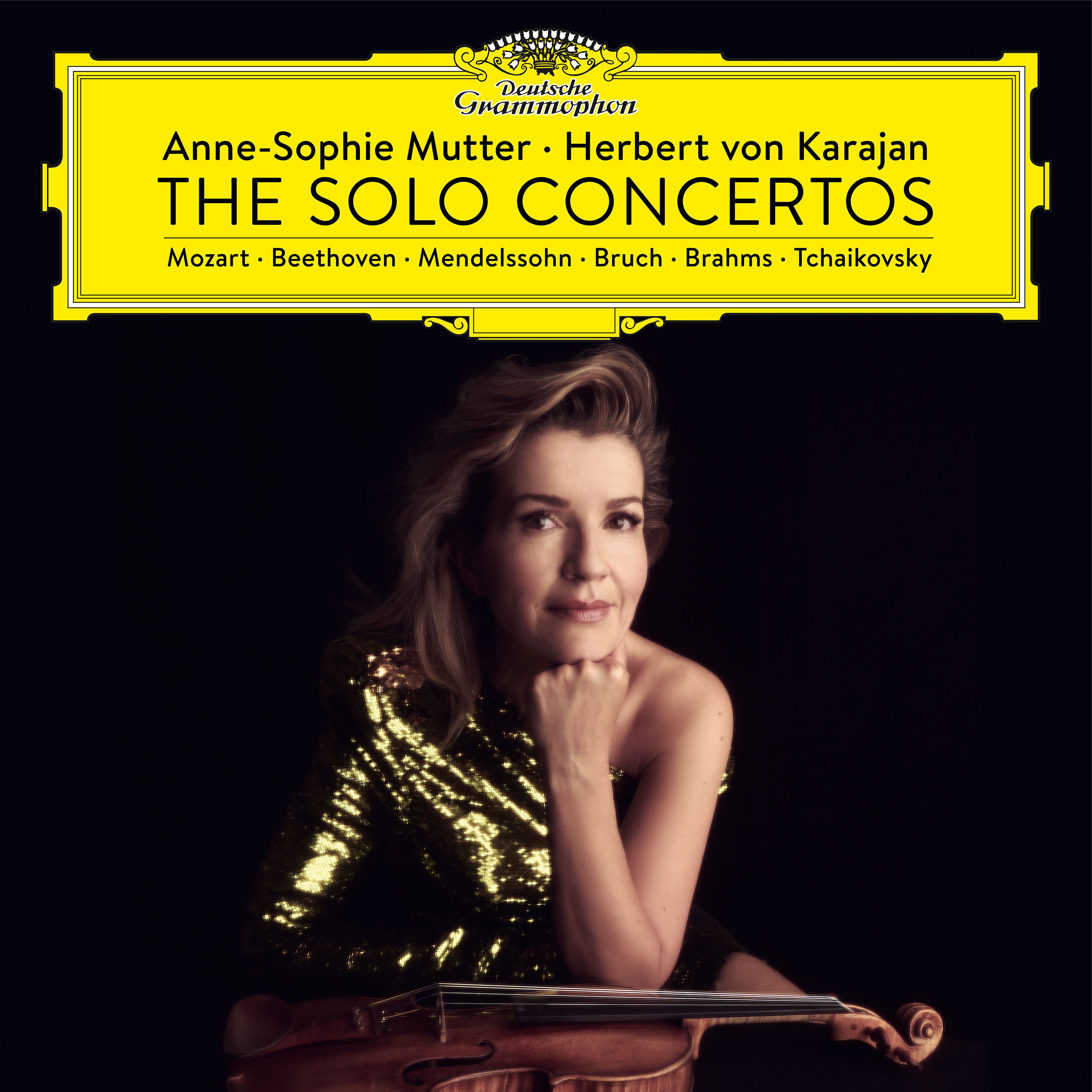 Anne-Sophie Mutter & Herbert von Karajan: The Solo Concertos album cover