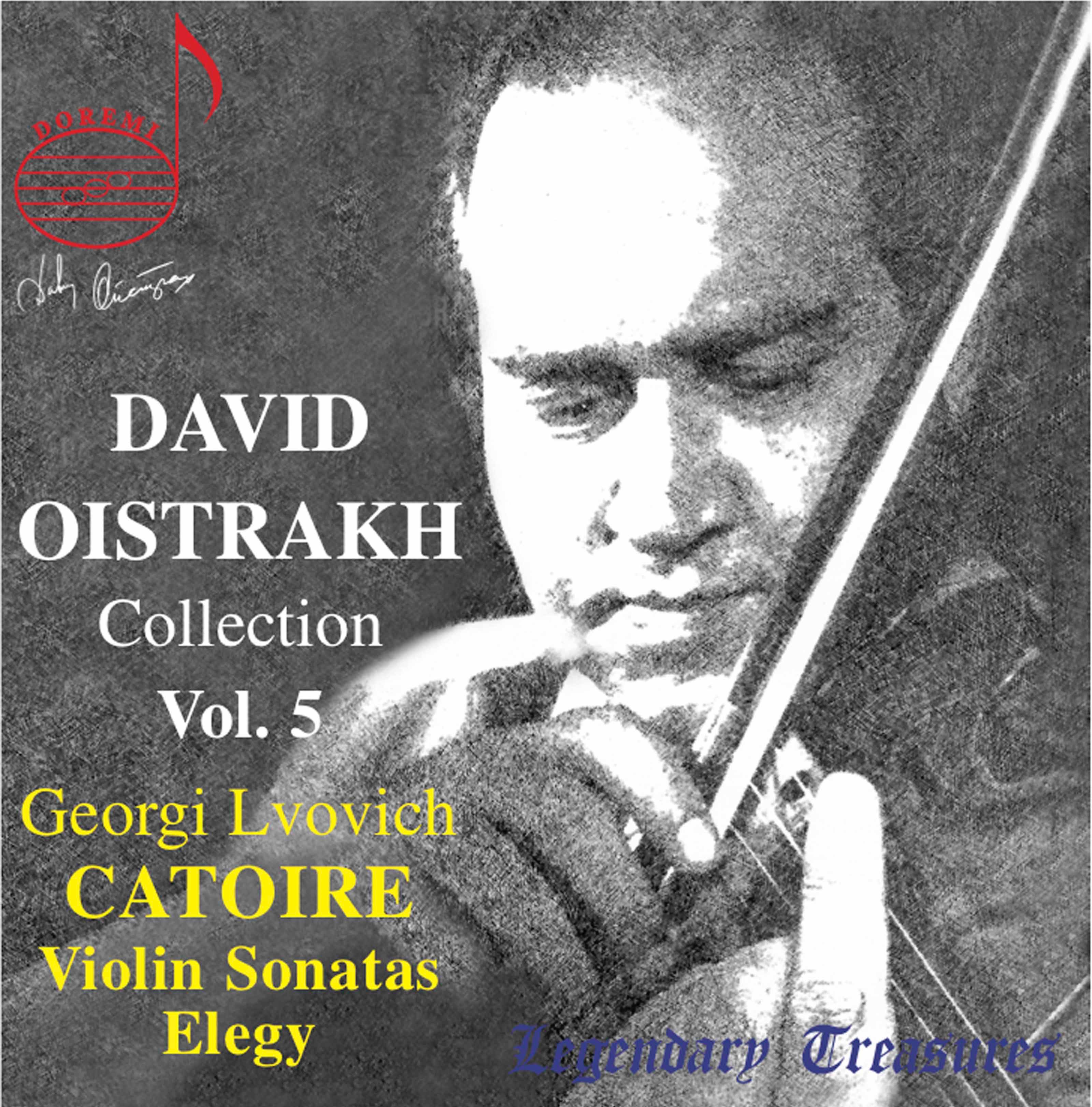 Oistrakh Collection, Vol. 5: Catoire Violin Sonatas album cover