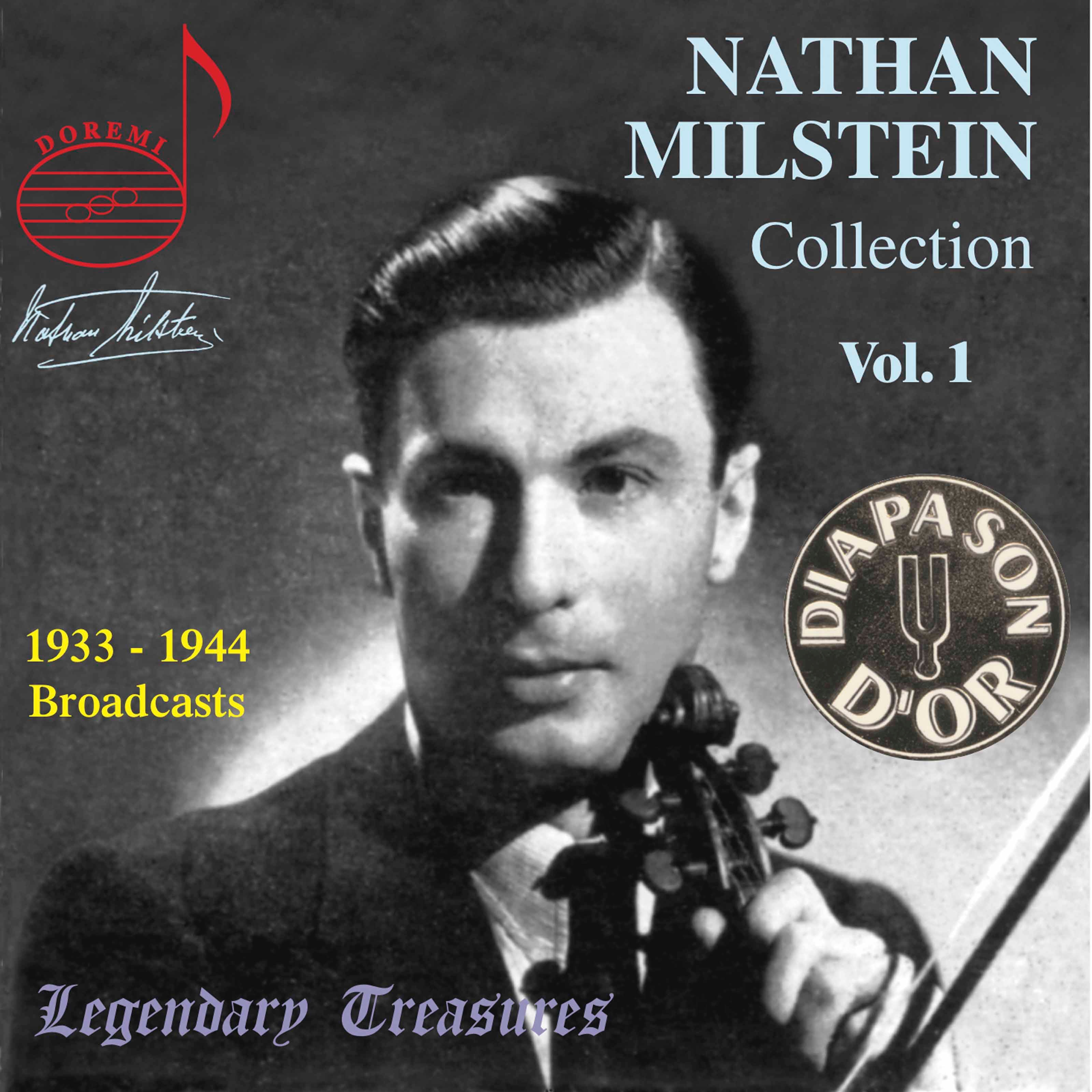 Nathan Milstein Collection, Vol. 1 (Live) album cover