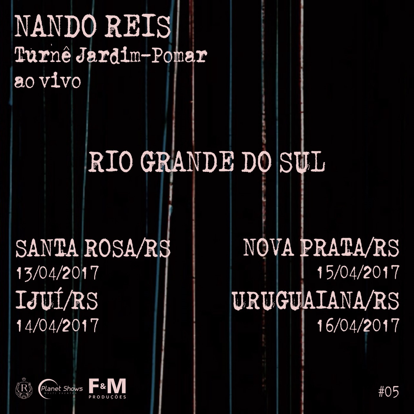 Turnê Jardim-Pomar, Rio Grande do Sul/RS- Abril 2017, #5 (Ao Vivo) album cover