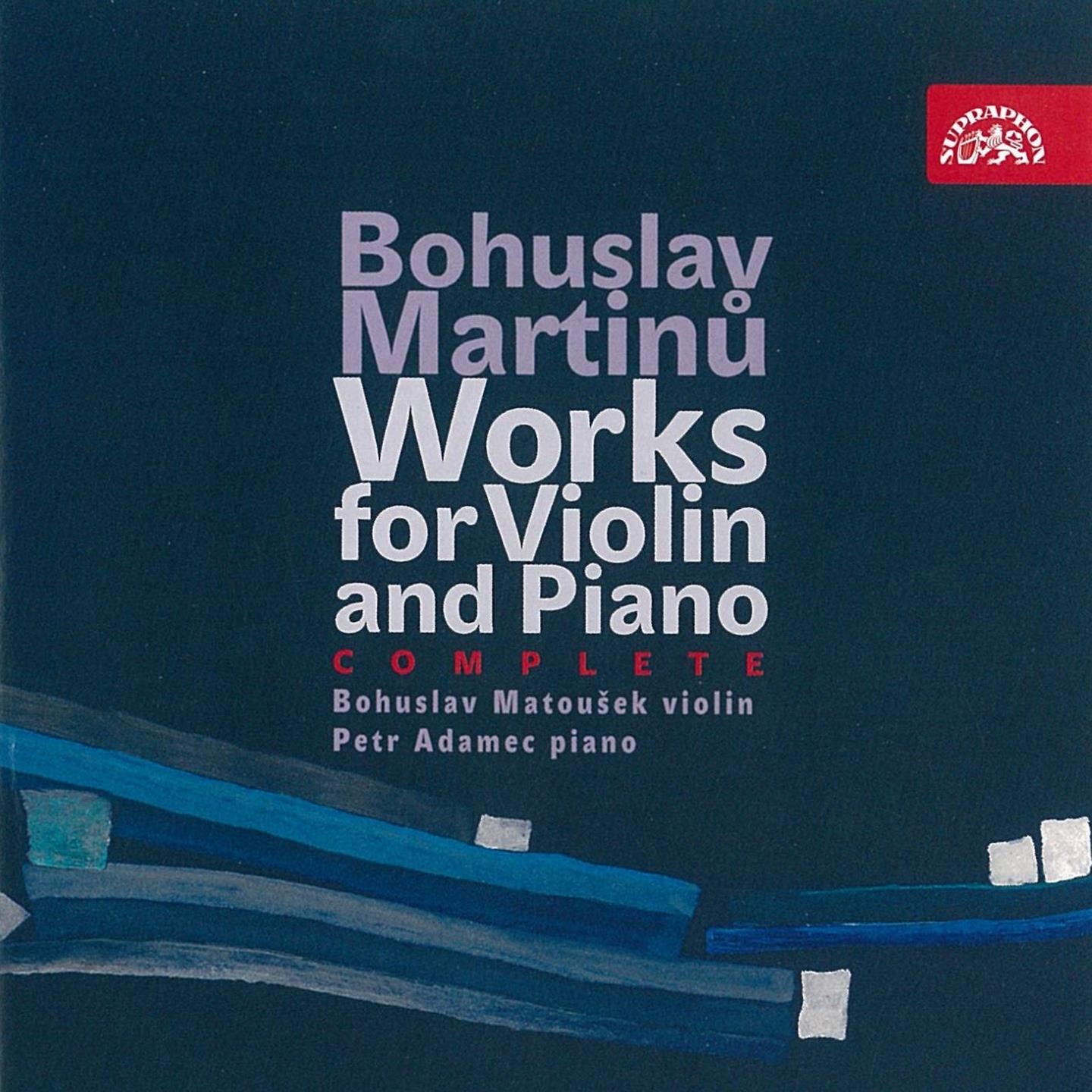 Martinů: Complete Works for Violin and Piano album cover