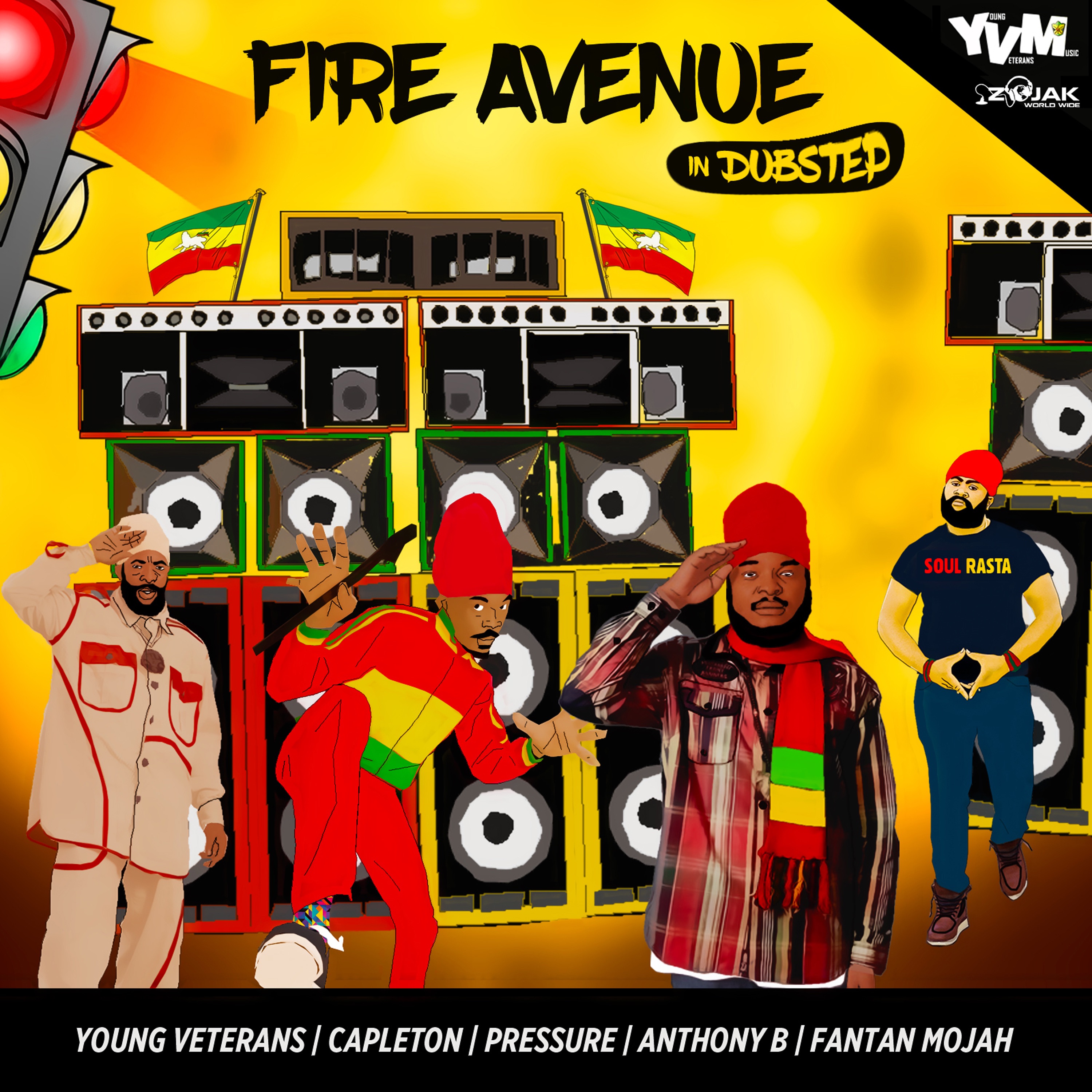 Fire Avenue in Dubstep (feat. Pressure, Capleton, Fantan Mojah & Anthony B) - Single album cover