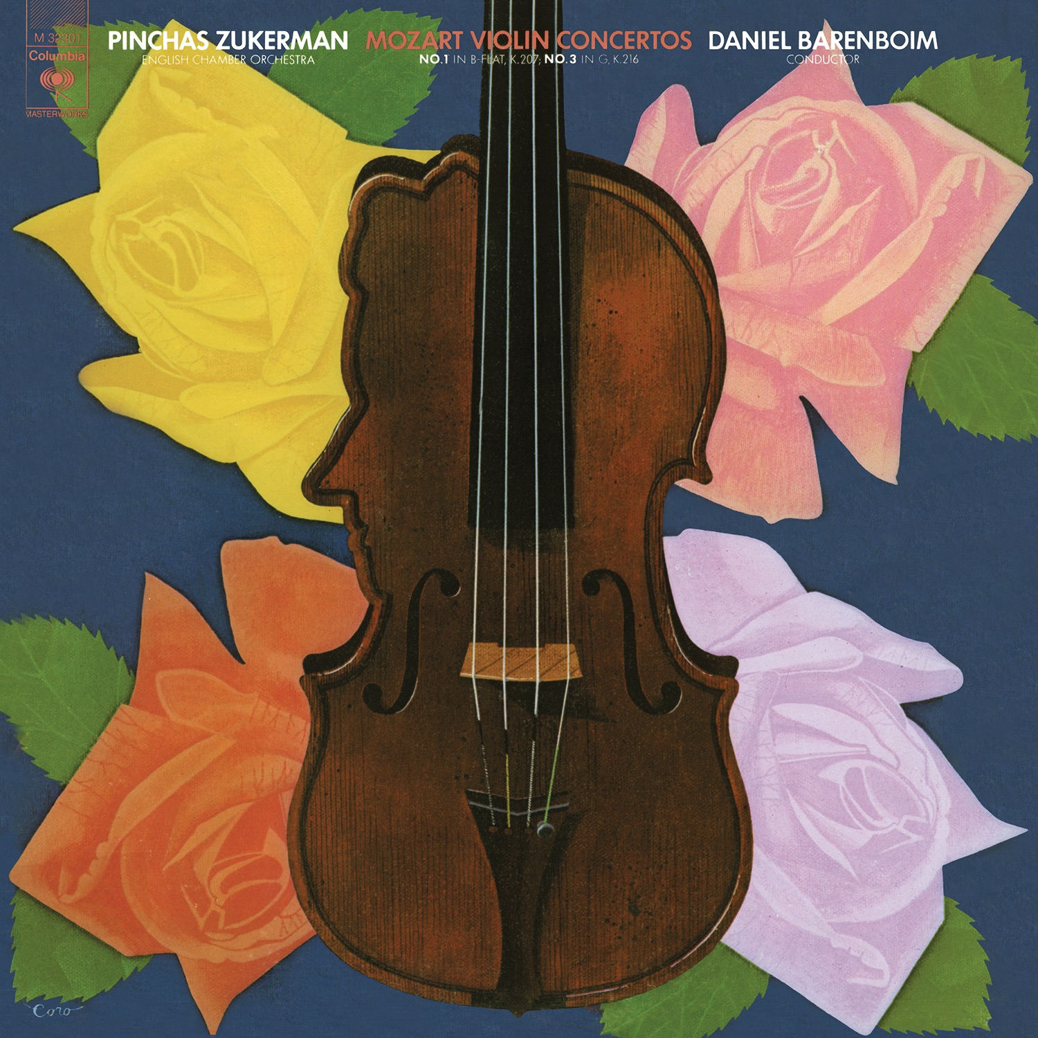 Mozart: Violin Concerto No. 1 in B-Flat Major, K. 207 & Violin Concerto No. 3 in G Major, K. 216 (Re album cover
