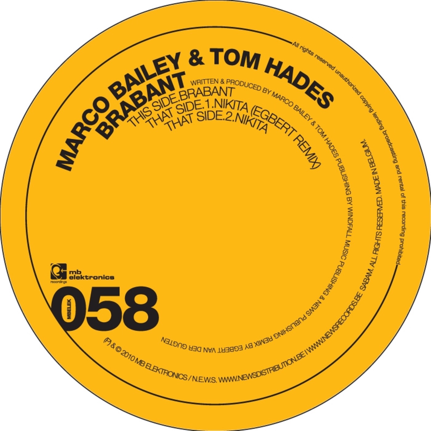 Brabant - Single album cover