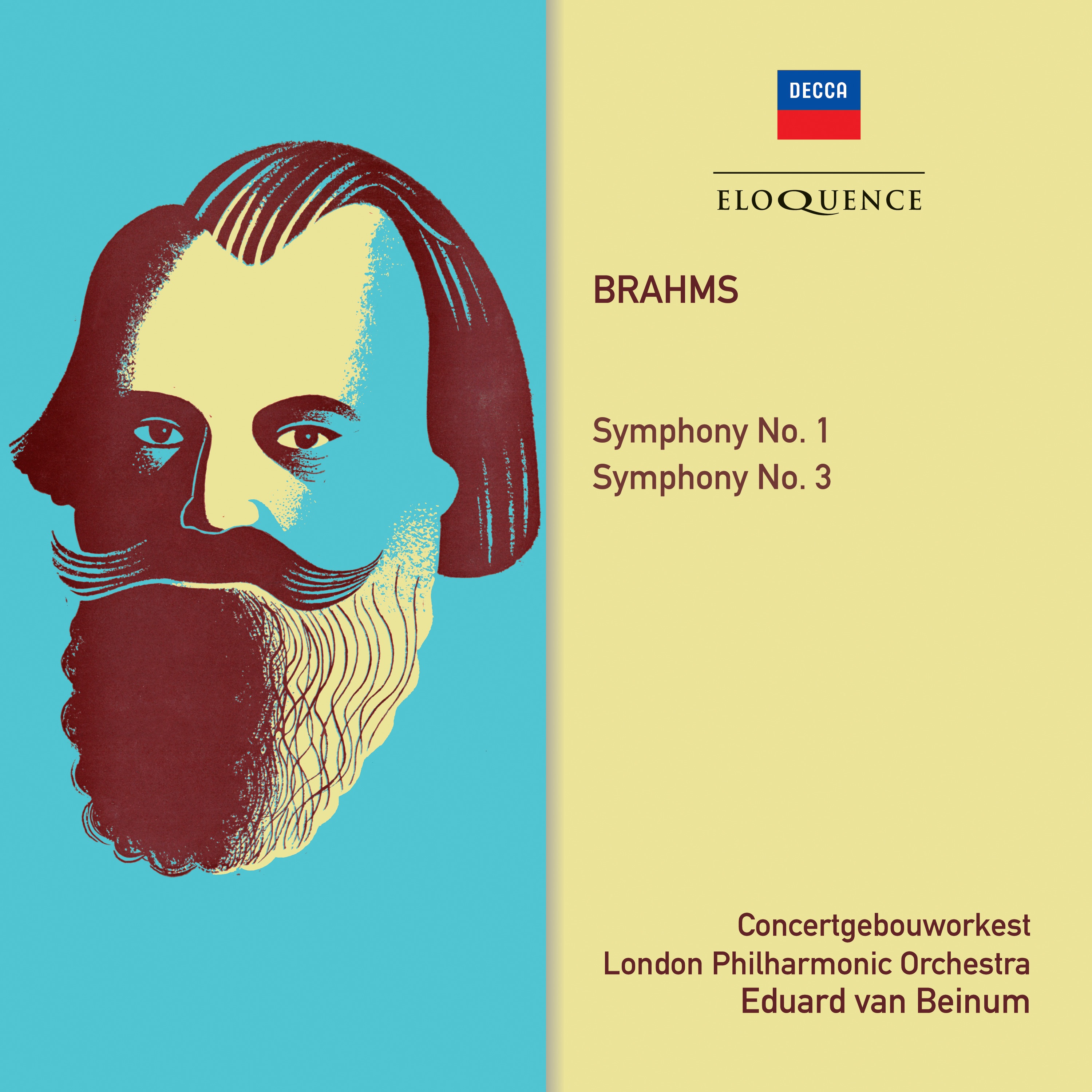 Brahms: Symphonies Nos. 1 & 3 album cover