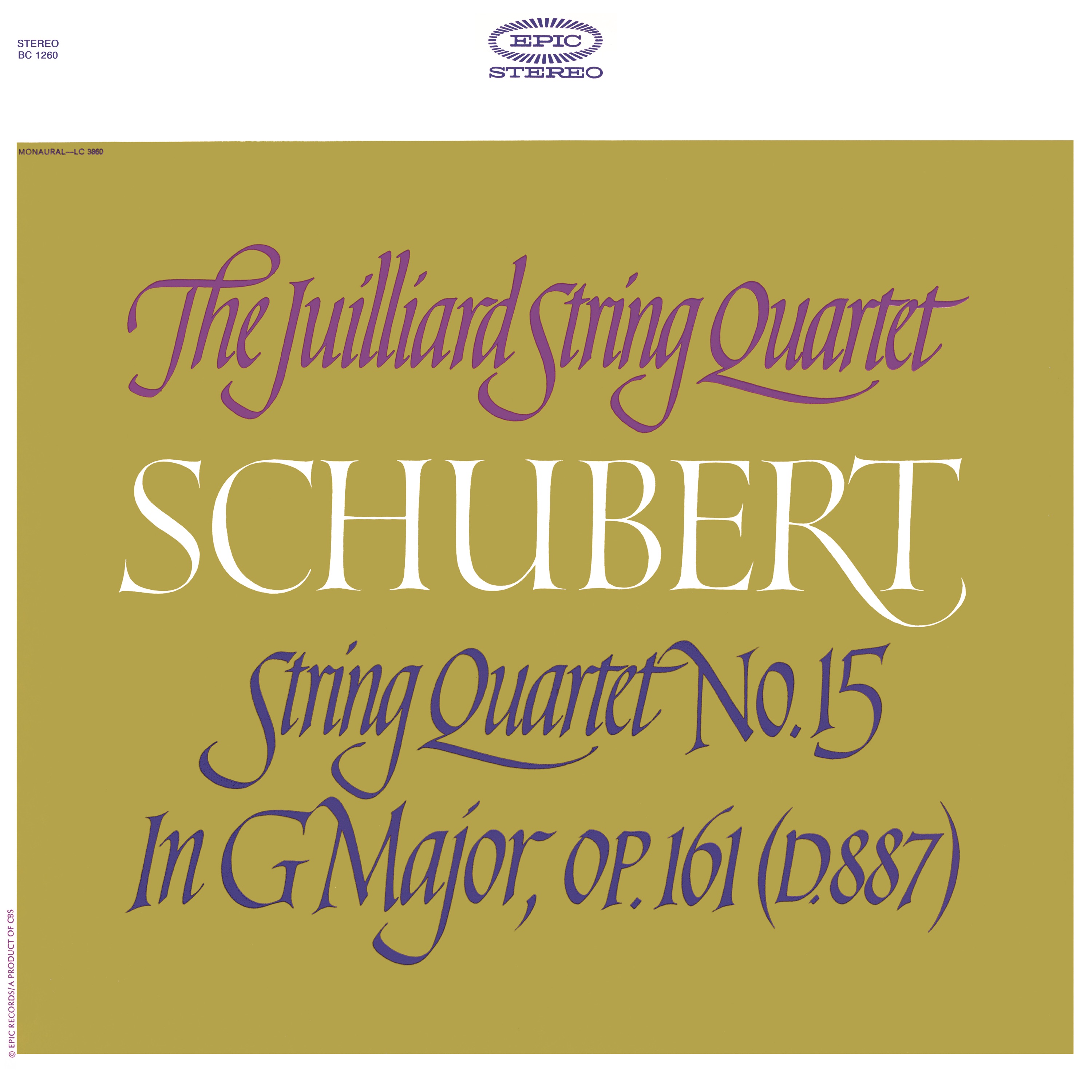 Schubert: String Quartet No. 15 in G Major, Op. 161 (Remastered) album cover