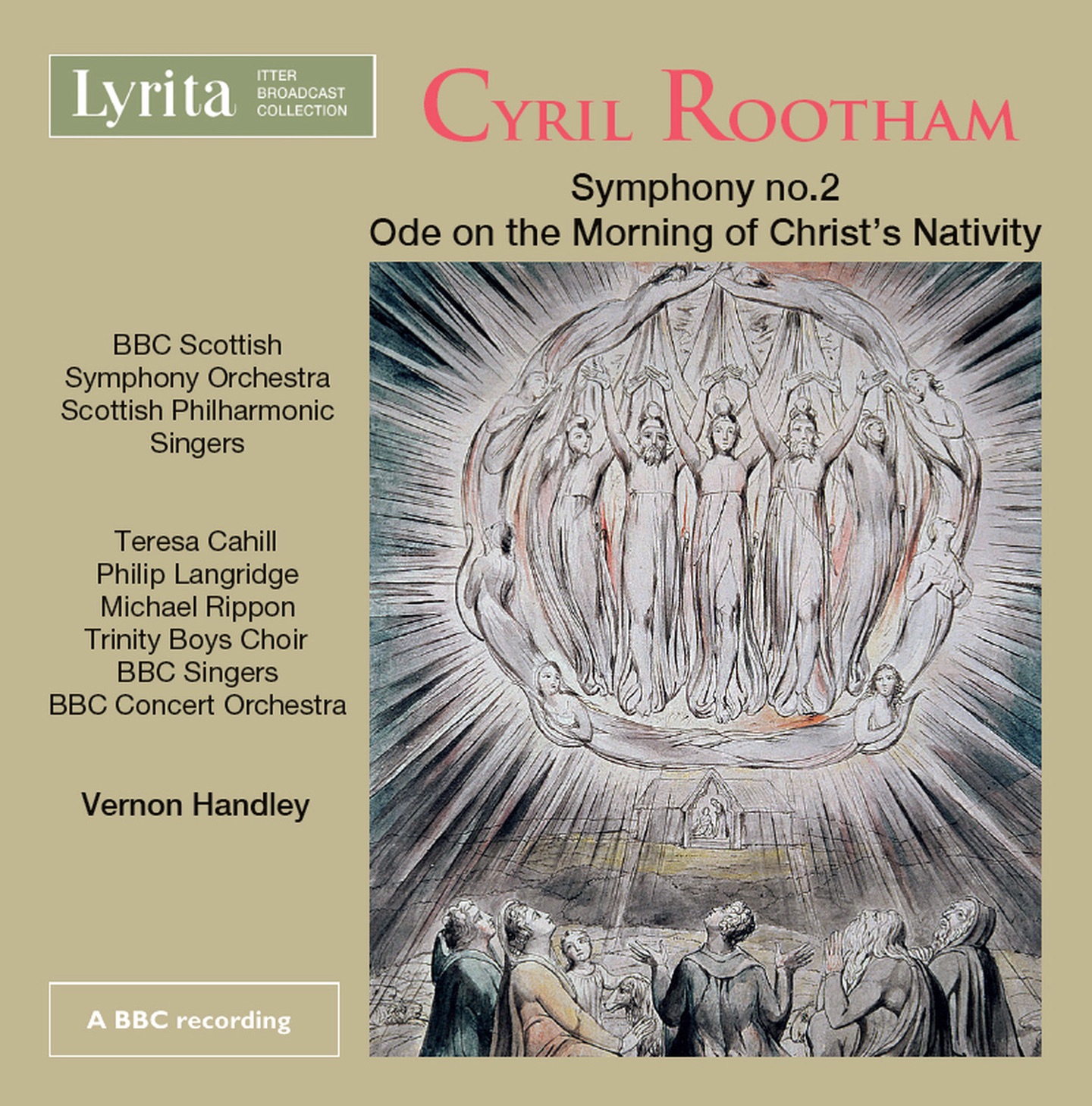 Rootham: Symphony No. 2 in D Major, Op. 97 & Ode on the Morning of Christ's Nativity, Op. 81 album cover