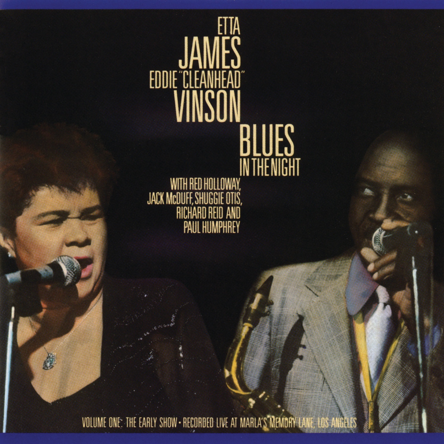 Blues In the Night, Vol. 1: The Early Show (Live) album cover