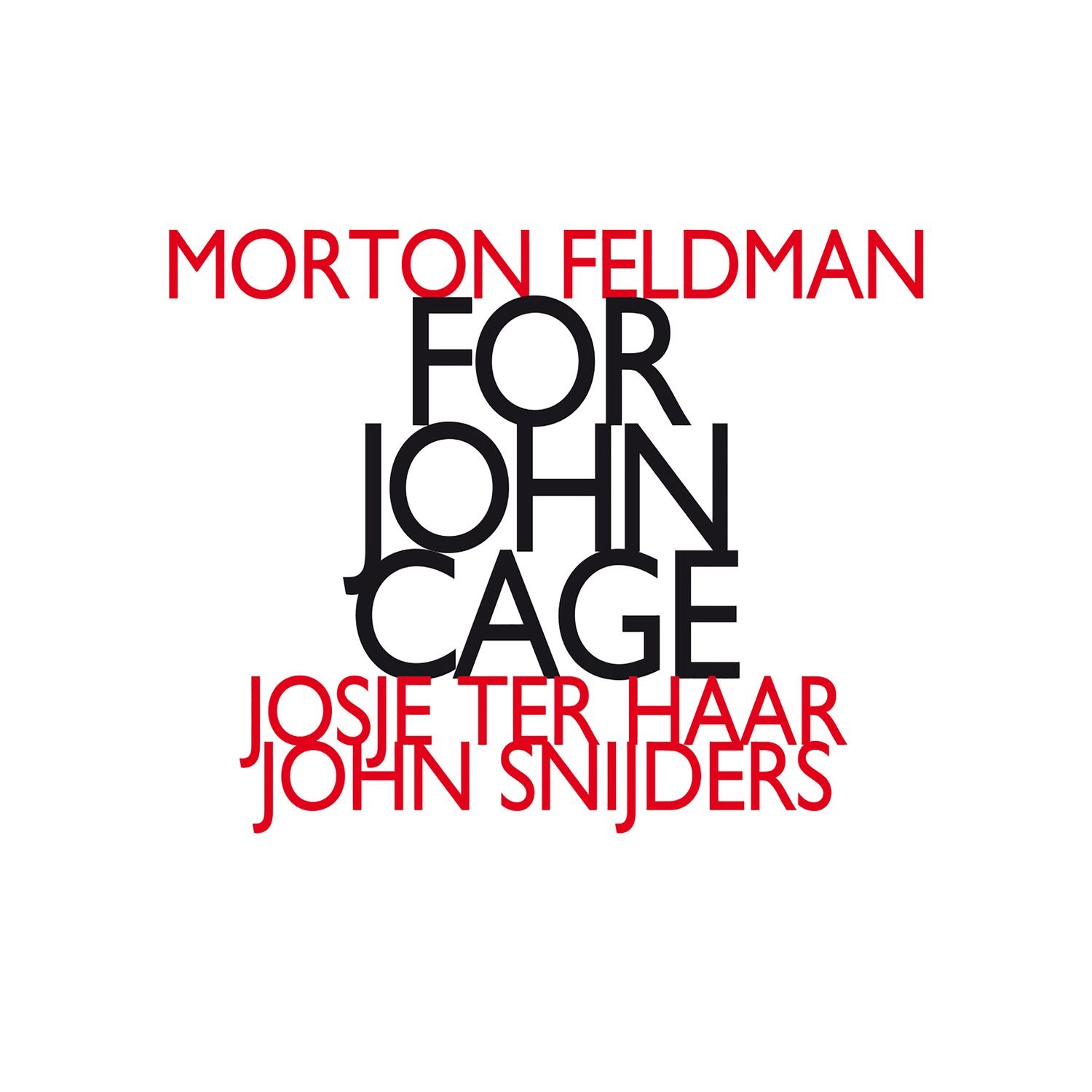 Morton Feldman: For John Cage album cover