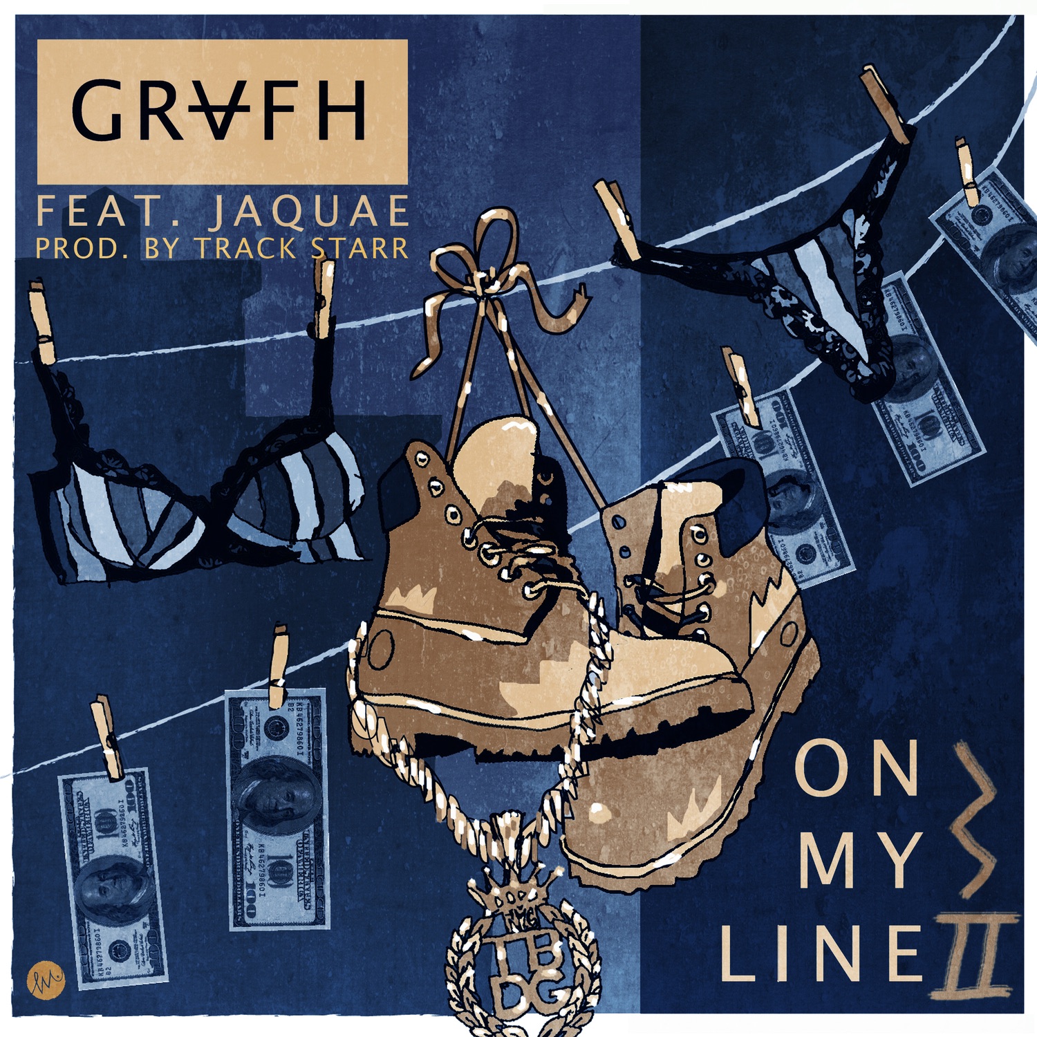 On My Line 2.0 - Single (feat. Jaquae) - Single album cover