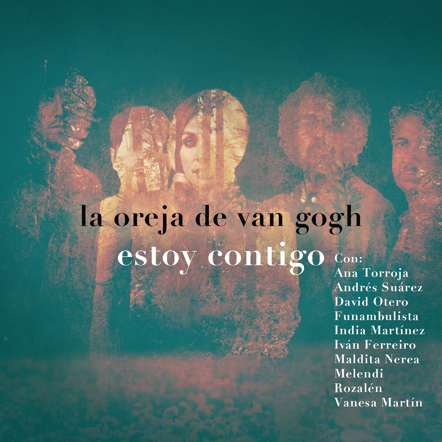 Estoy Contigo (feat. Ana Torroja, Andrés Suárez, David Otero, Funambulista, India Martínez, Iván Fer album cover