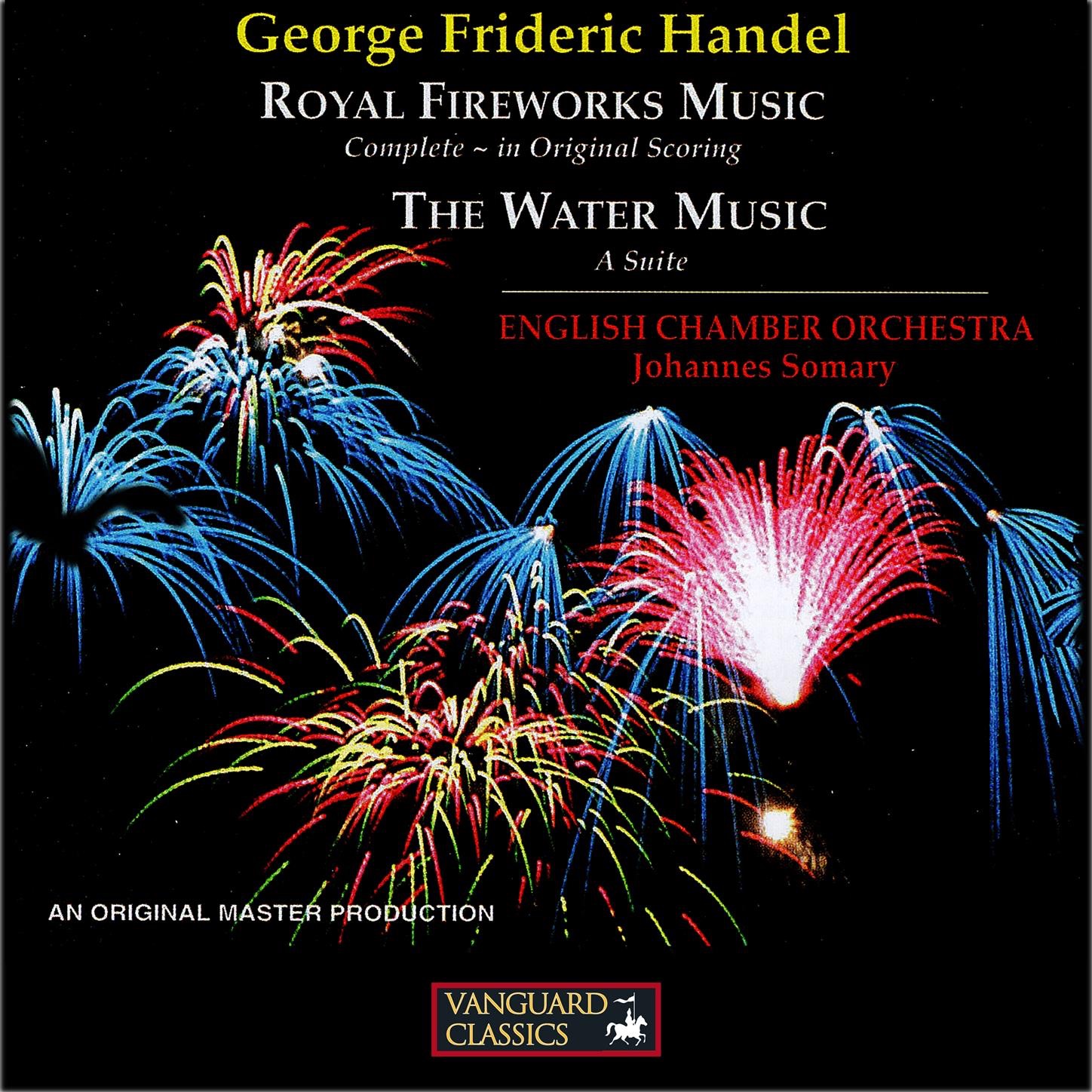 Handel: Music for the Royal Fireworks, Water Music Suite album cover