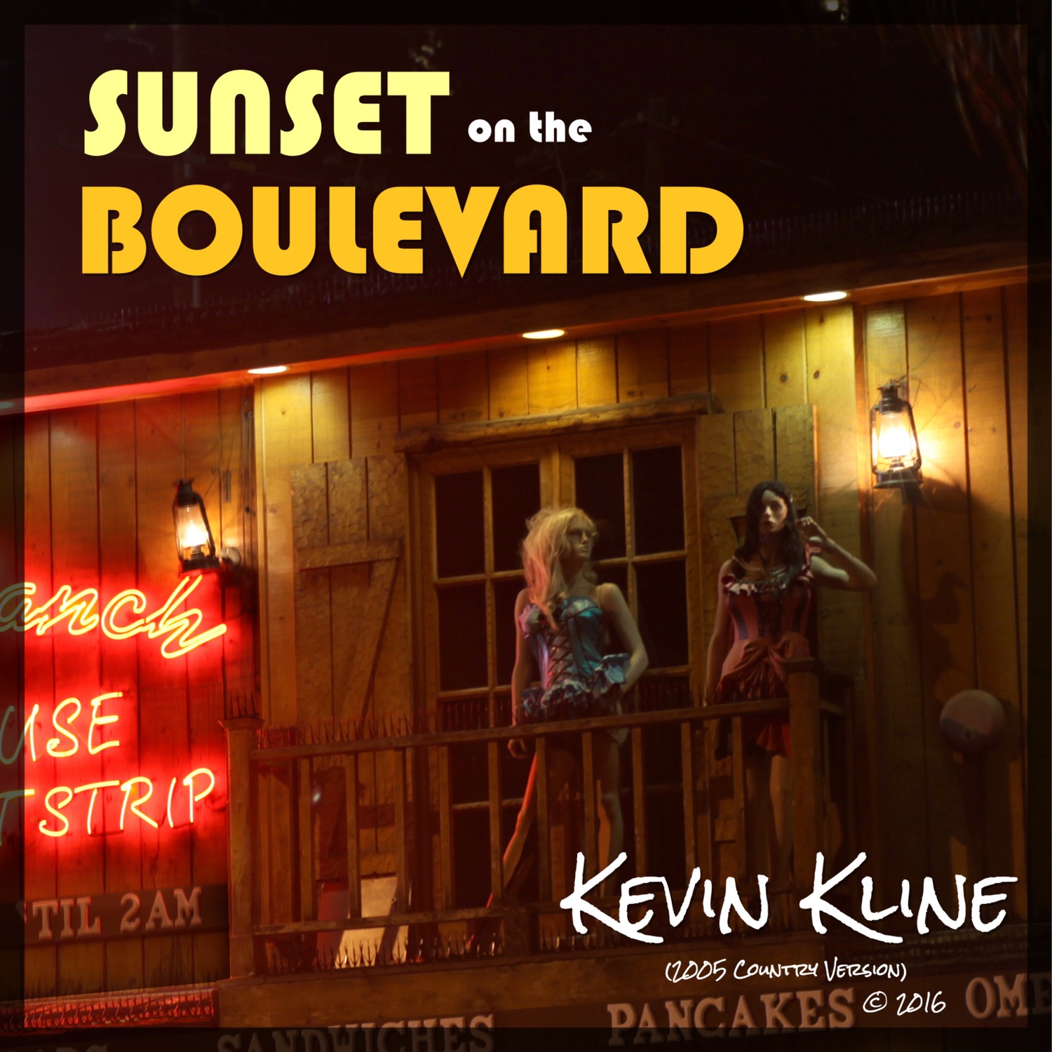 Sunset on the Boulevard (Country Version) - Single album cover