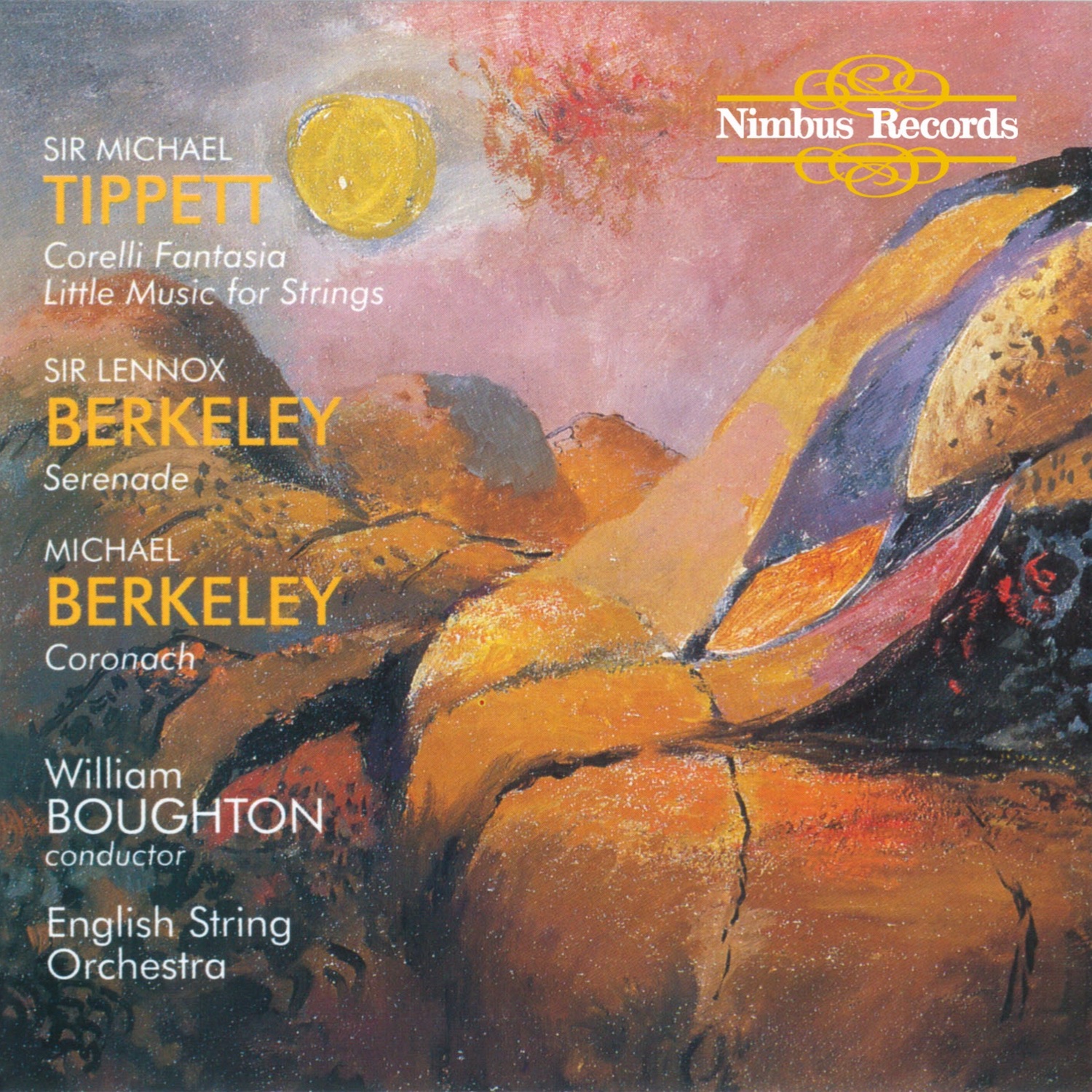 Tippett, Berkeley & Berkeley: Works for Orchestra album cover