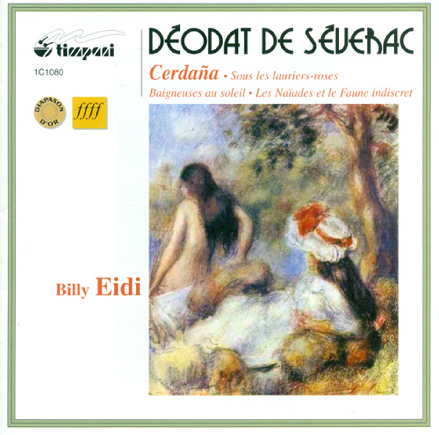 Severac, D. De: Cerdana, 5 Etudes Pittoresques - Sous Les Lauriers Roses - Les Naiades Et Le Faune I album cover