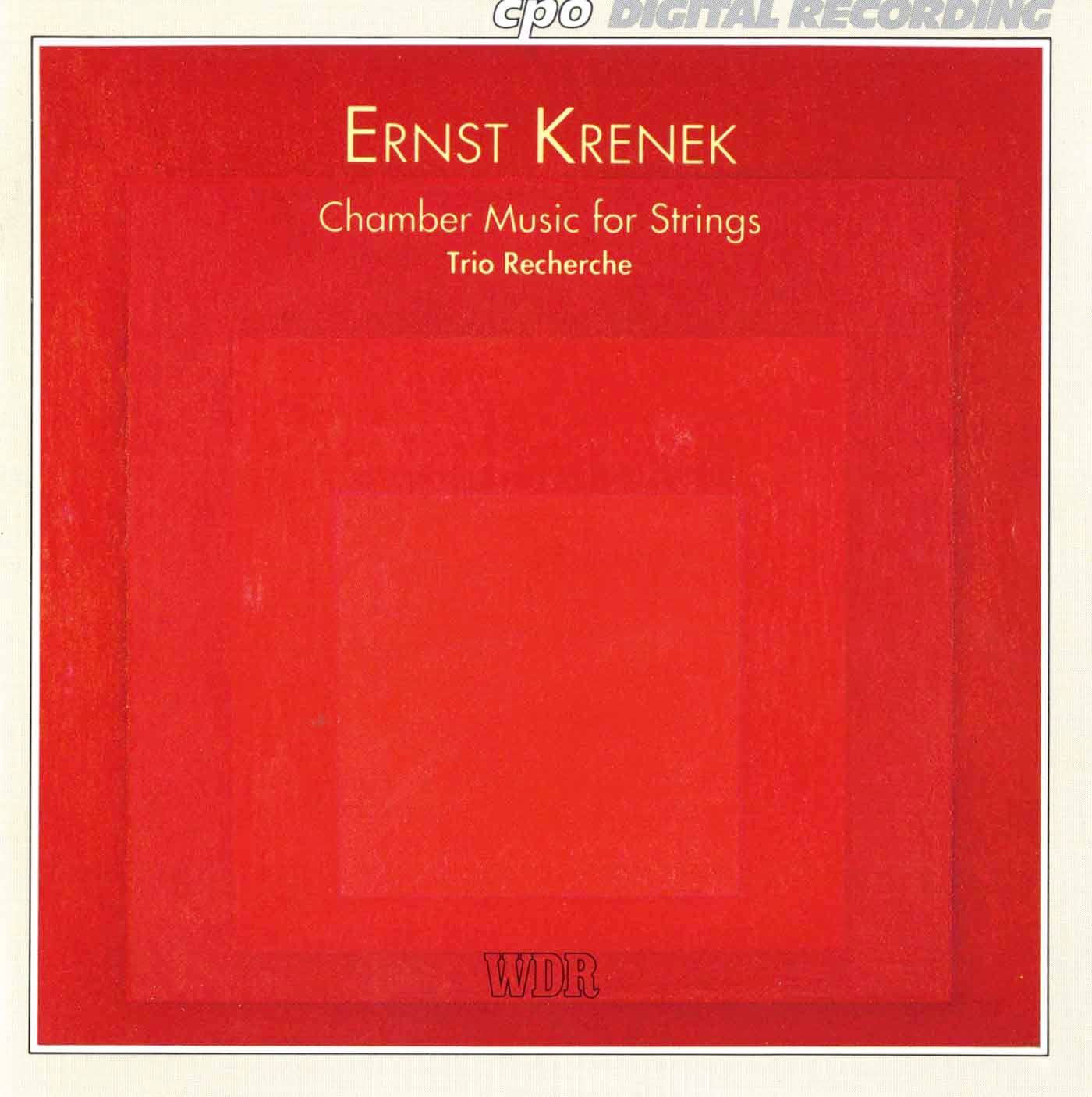 Krenek: Chamber Music for Strings album cover