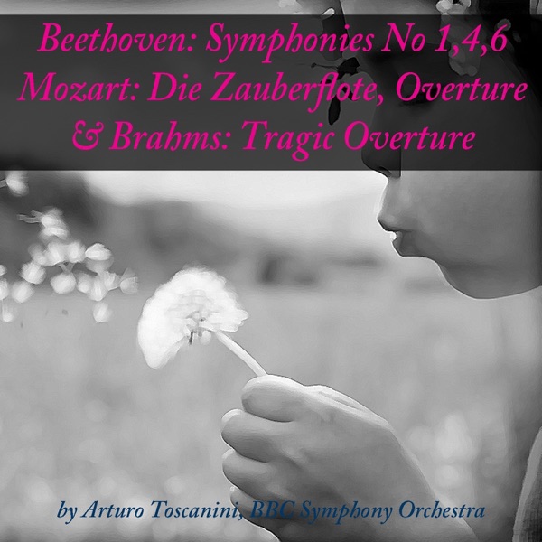Beethoven: Symphonies Nos 1, 4, 6 - Mozart: Die Zauberflote, Overture & Brahms: Tragic Overture album cover