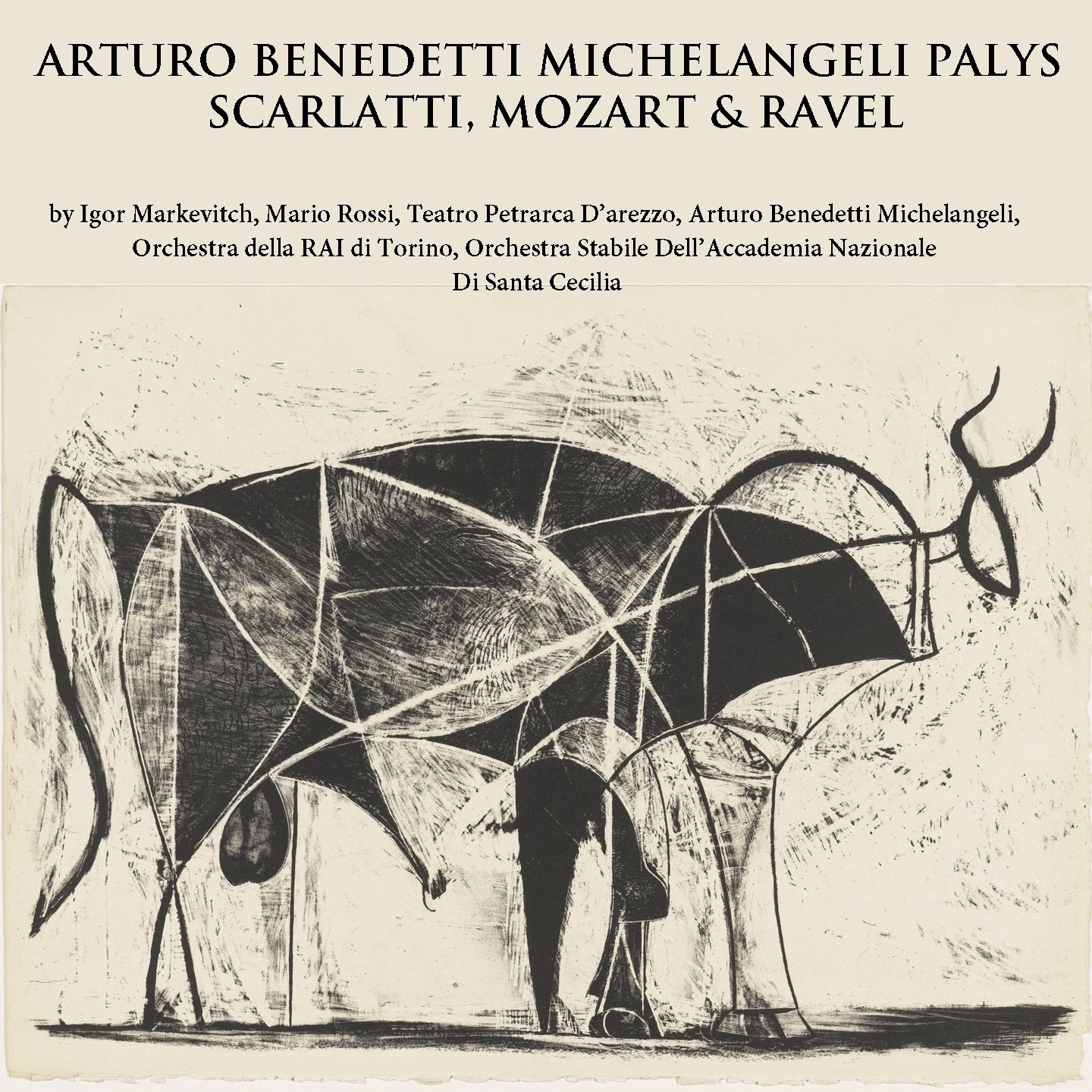 Arturo Benedetti Michelangeli Plays Scarlatti, Mozart & Ravel album cover
