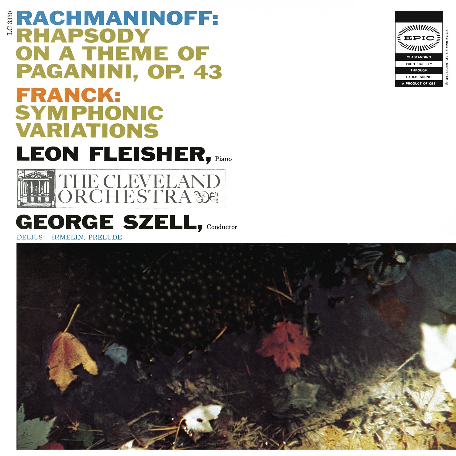 Rachmaninoff: Rhapsody On a Theme of Paganini, Op. 43 - Franck: Symphonic Variations for Piano and O album cover