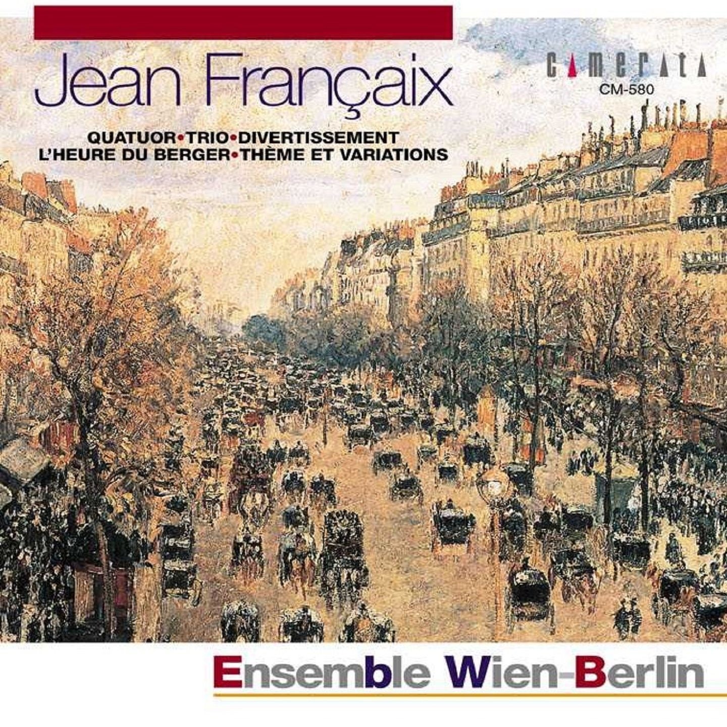 Jean Francaix: Quatuor - Trio & Divertissement album cover