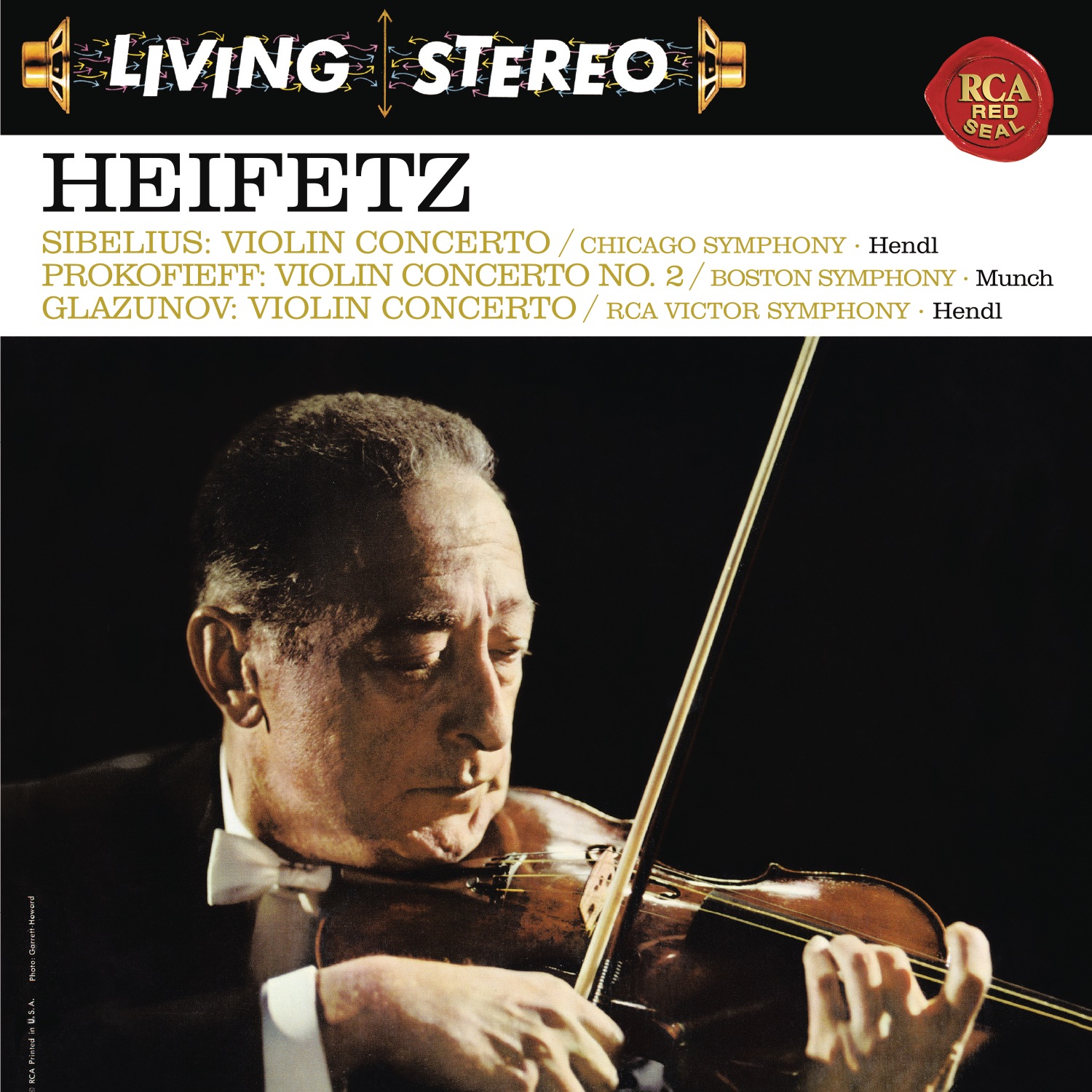 Sibelius, Prokofiev & Glazunov: Violin Concertos (Heifetz Remastered) album cover